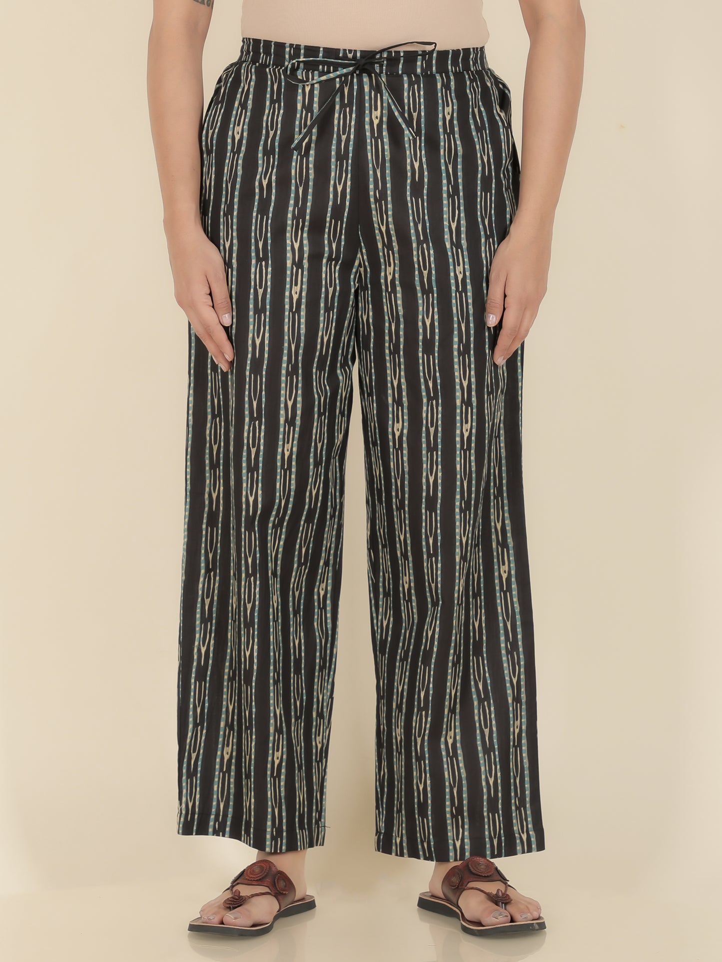 Soft Cotton Striped Pant