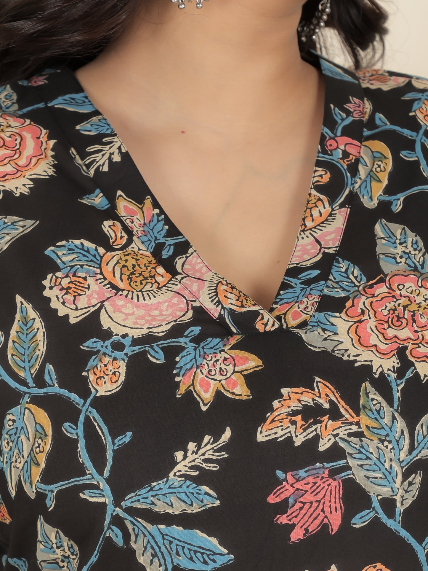 Soft Cotton Floral Kurta