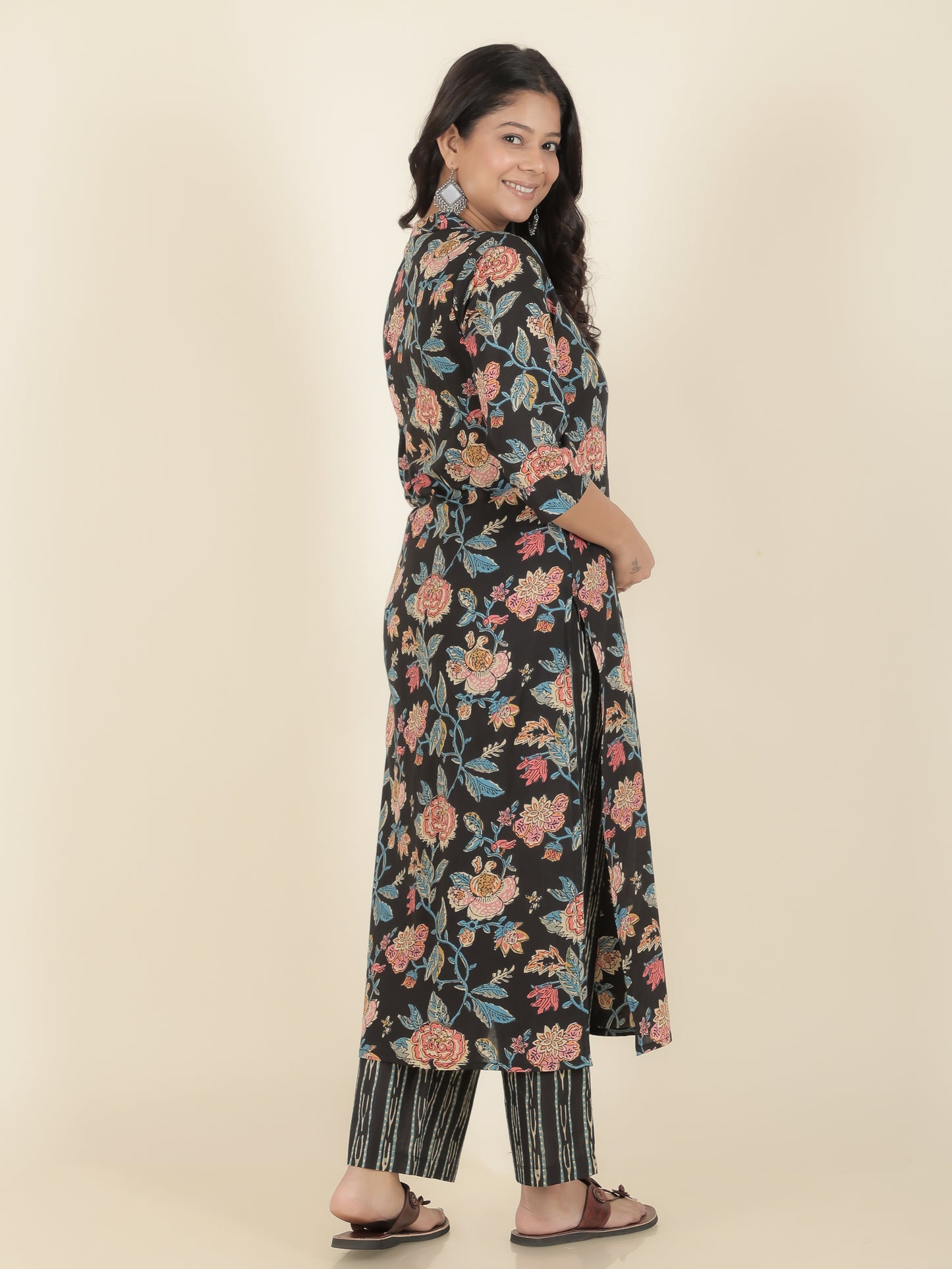 Soft Cotton Floral Kurta