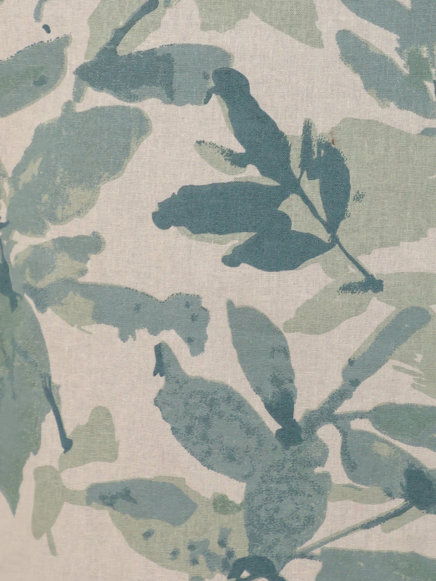 Linen Cotton Foliage Straight Green Kurta