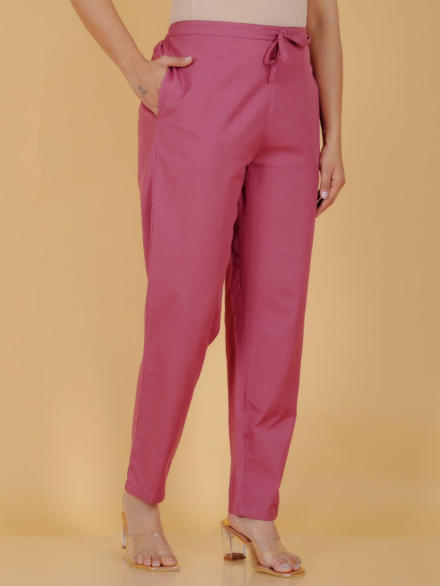 Linen Cotton Solid Pant