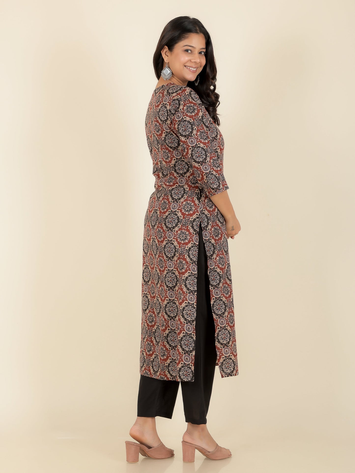 Soft Cotton Ajrakh Kurta