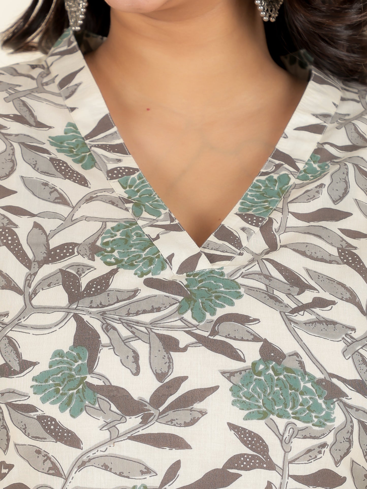 Soft Cotton Floral Kurta