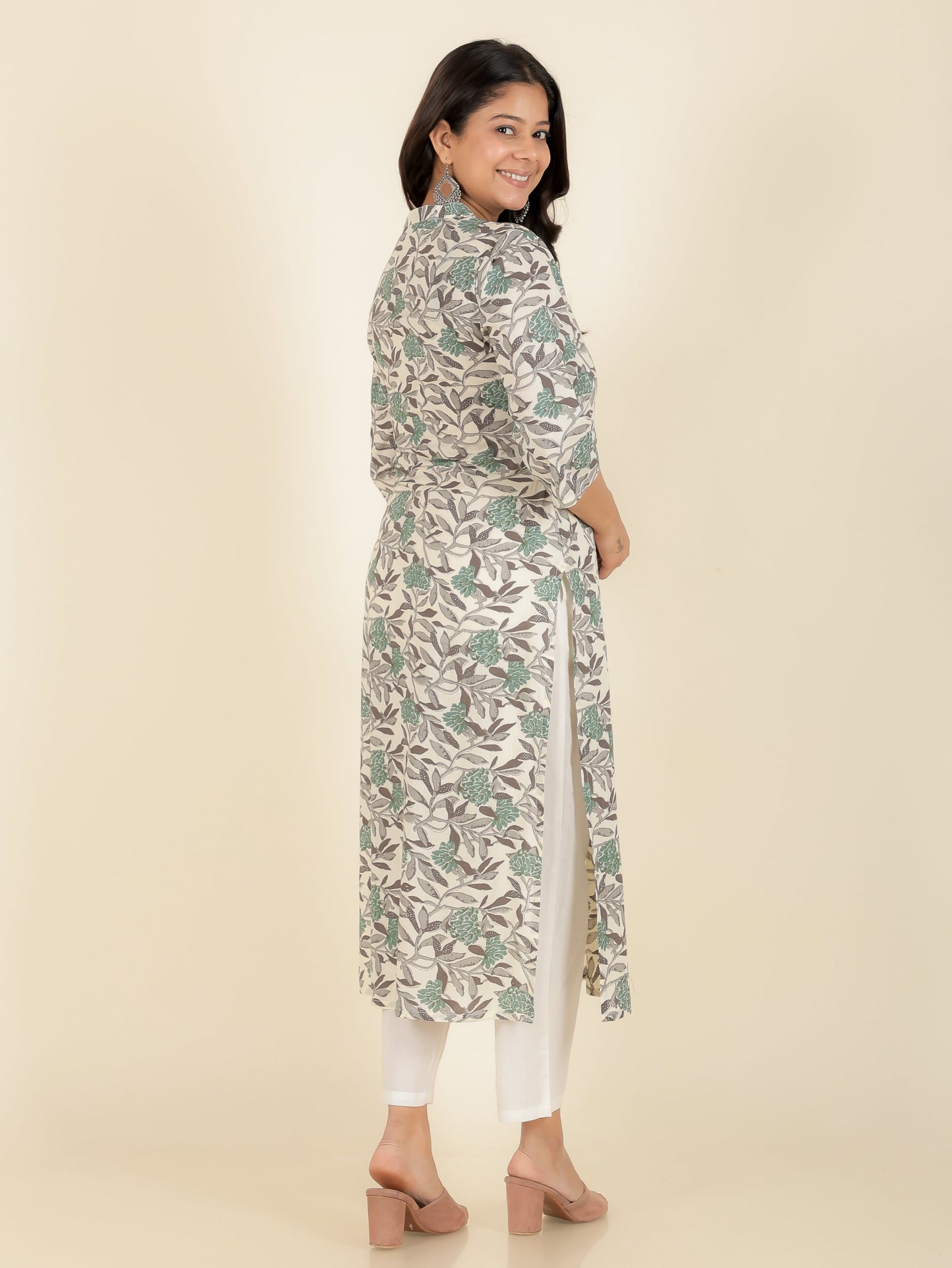 Soft Cotton Floral Kurta