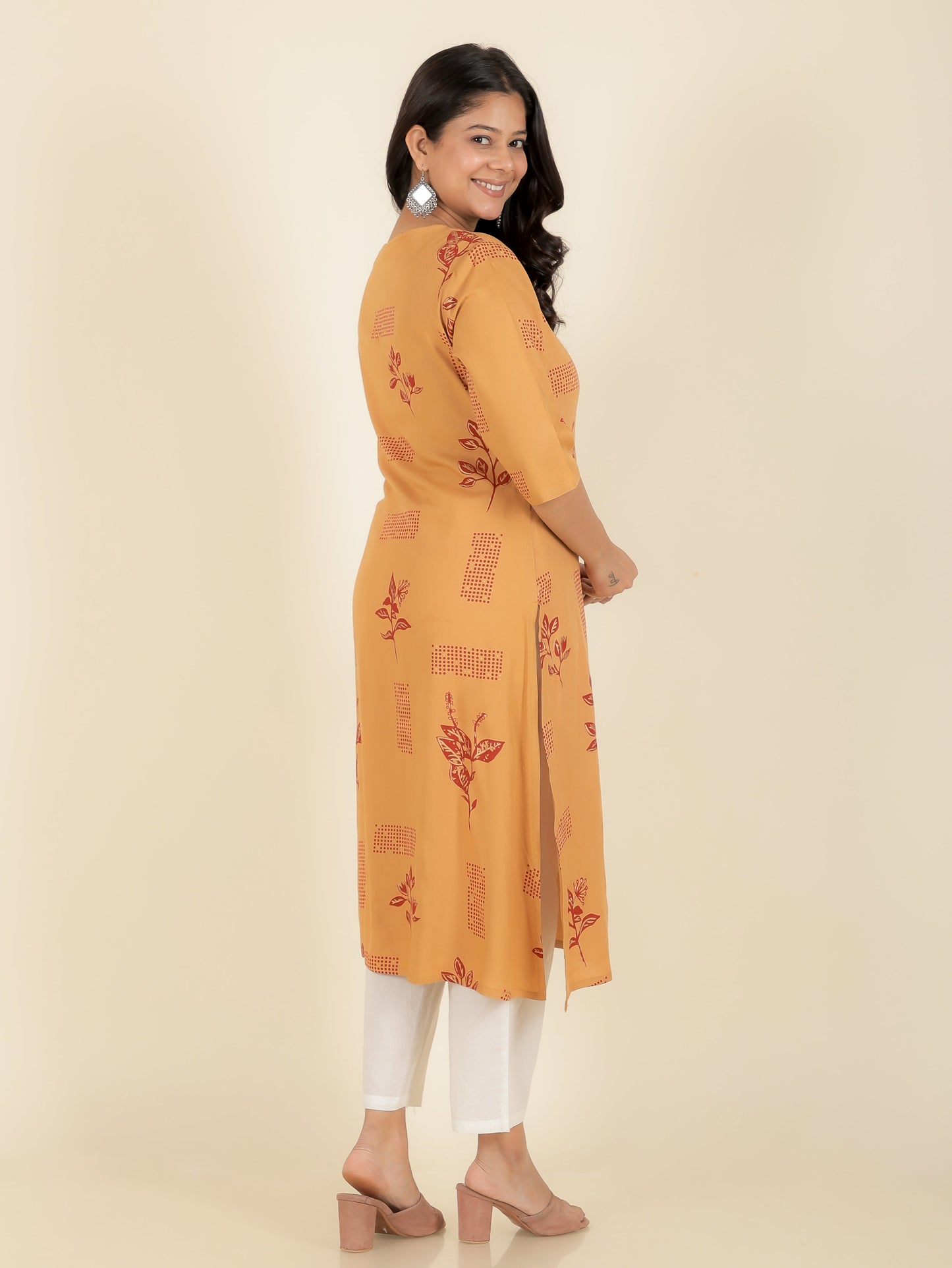 Rayon Gold foil Kurta