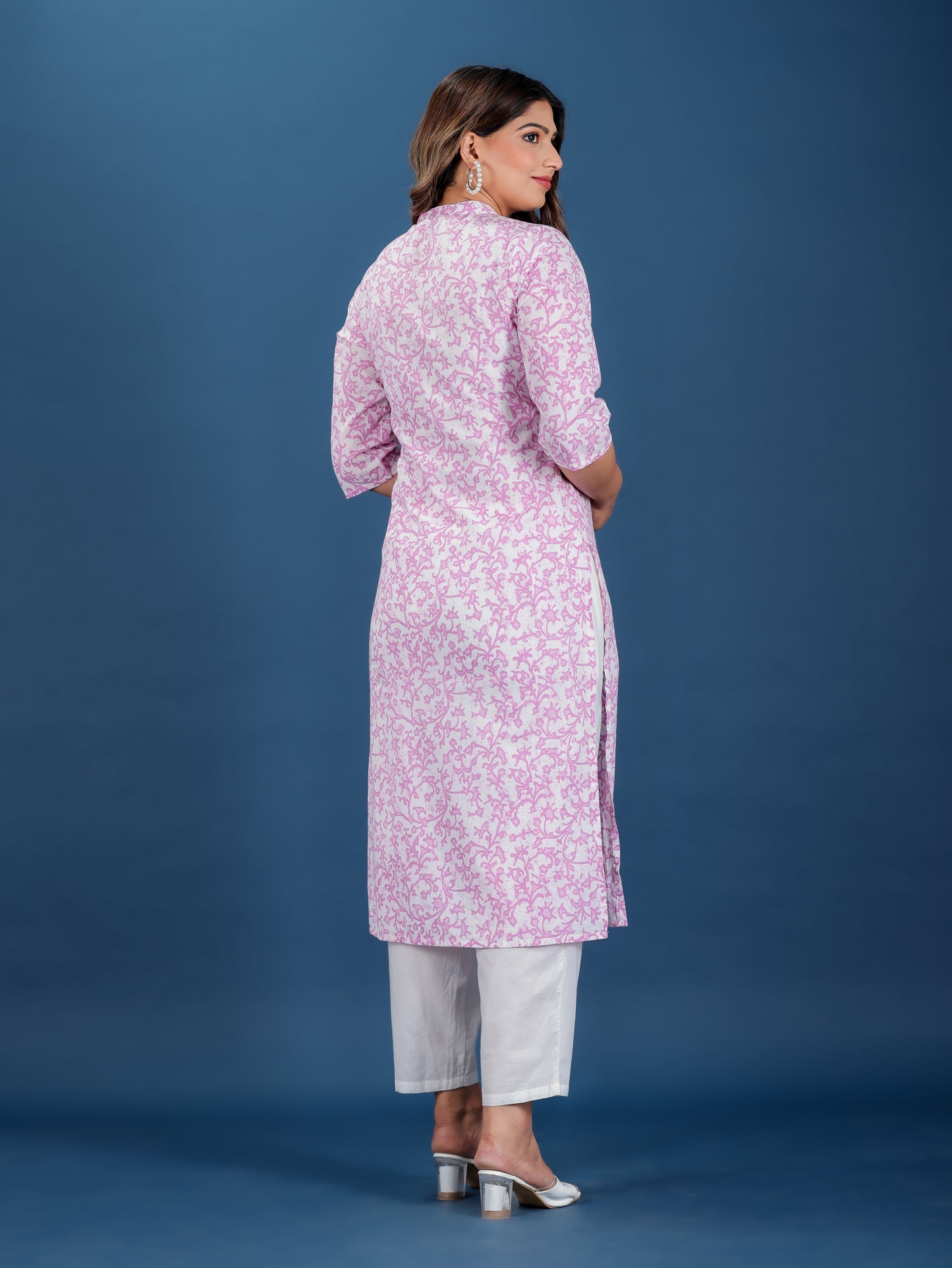 Soft Cotton Floral Kurta