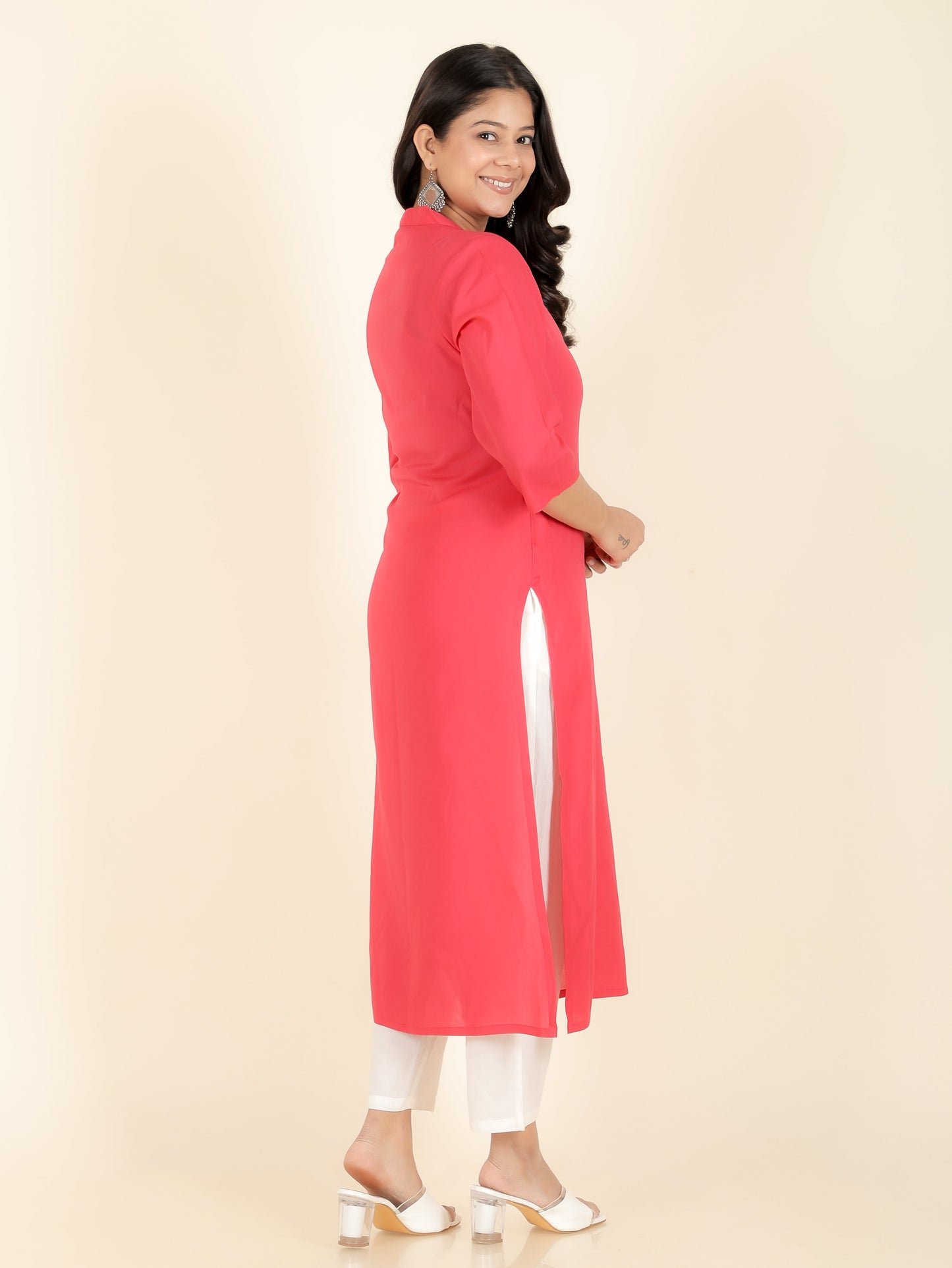 Rayon Solid Kurta