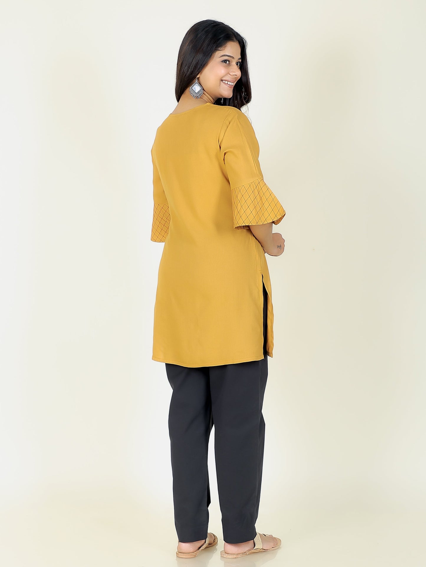 Rayon Solid Kurti