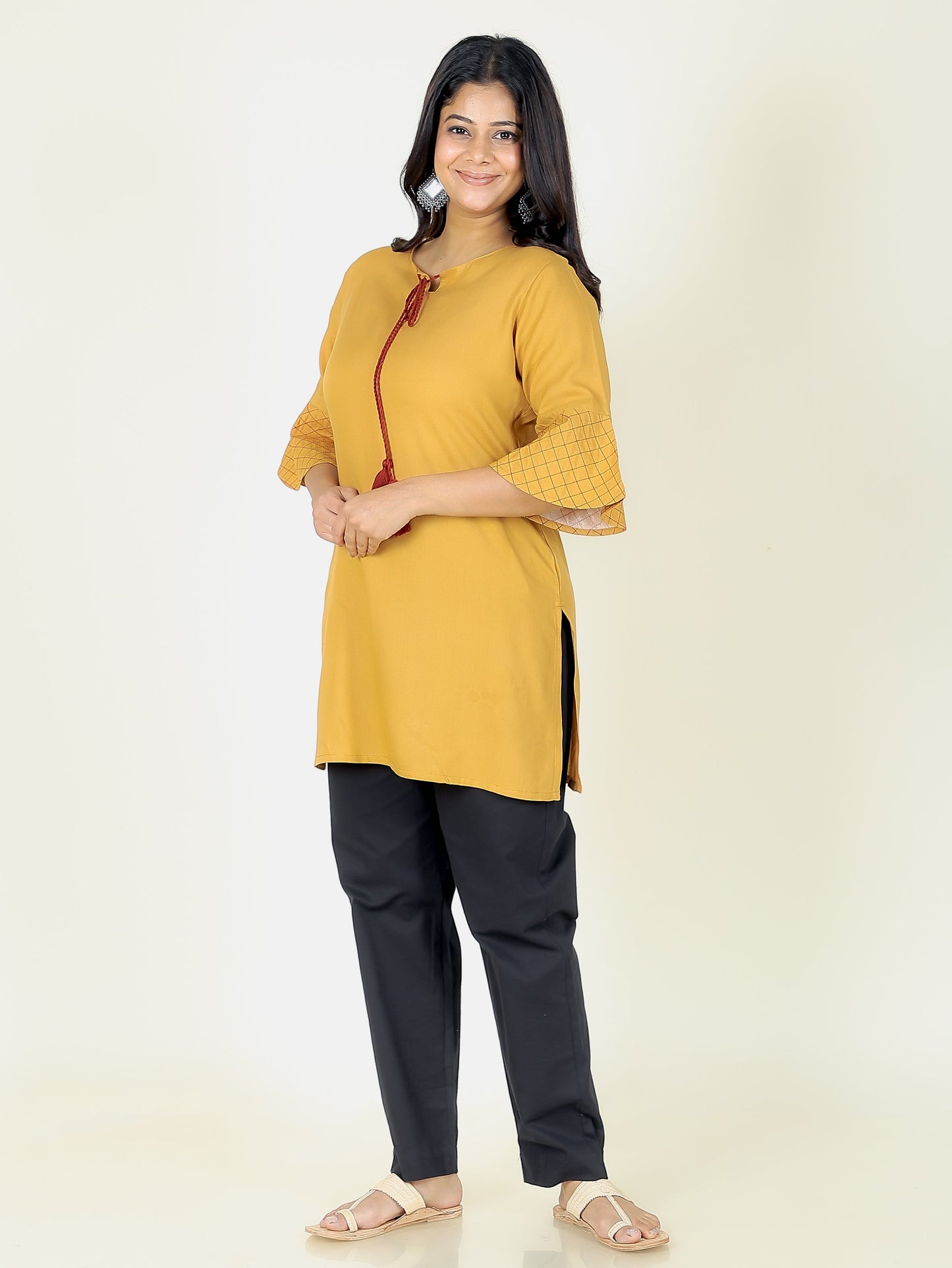 Rayon Solid Kurti