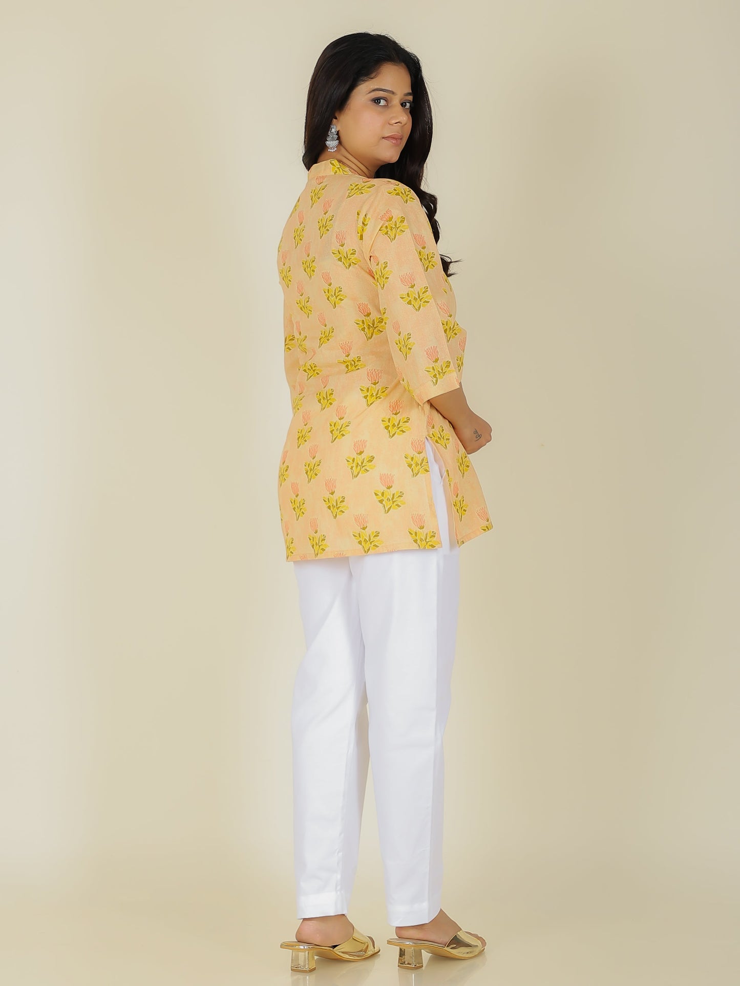 Soft Cotton Floral Kurti