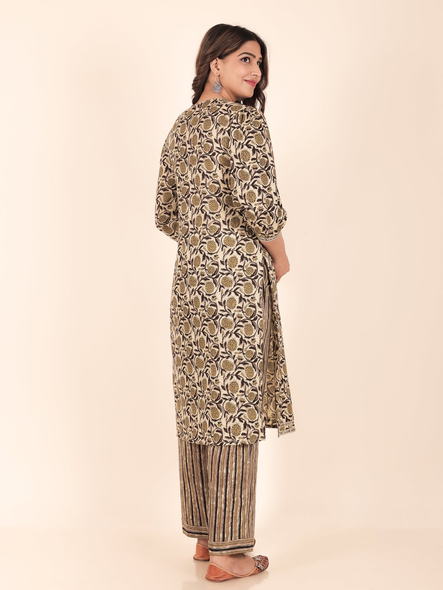 Soft Cotton Floral Kurta