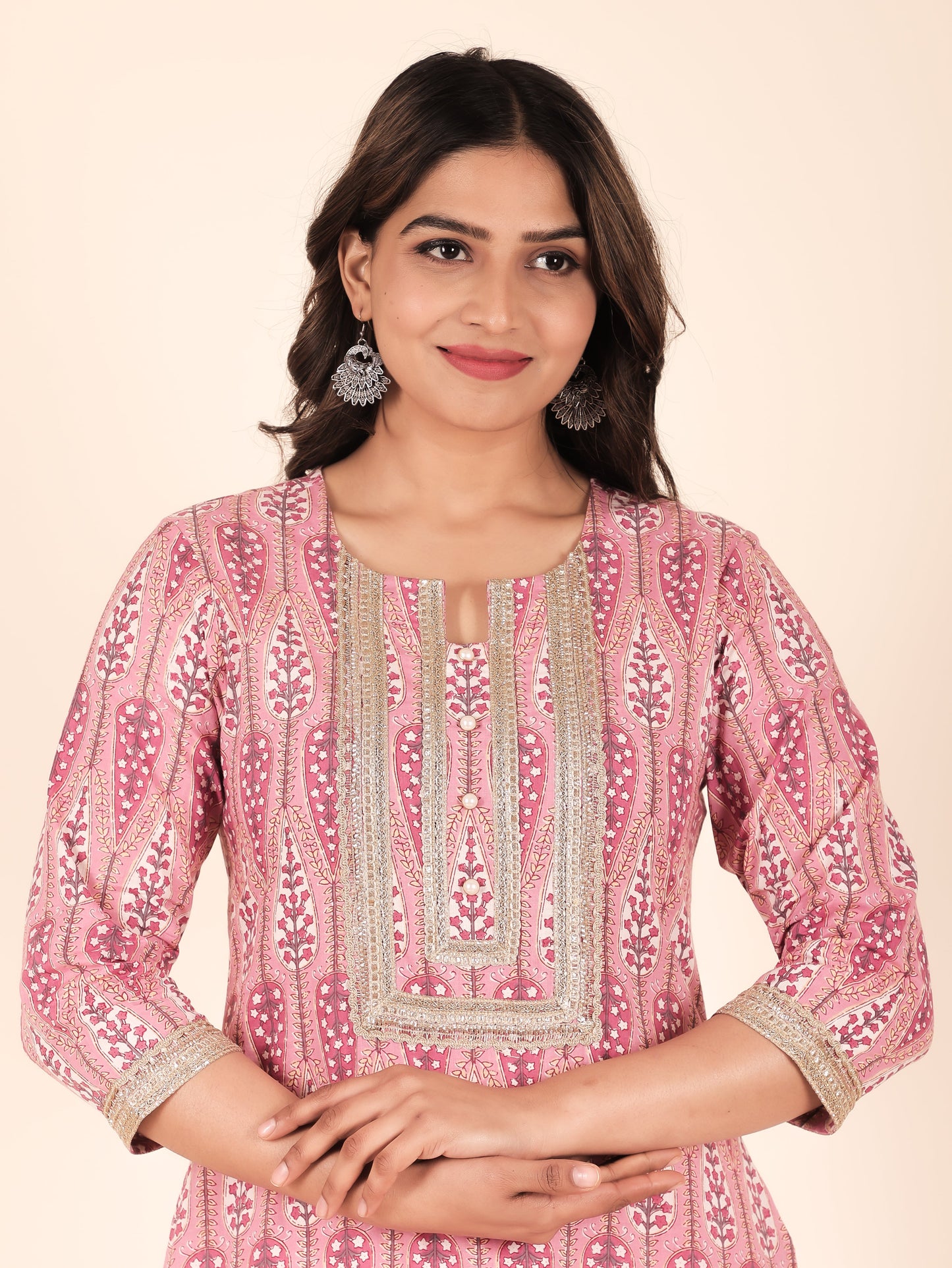 Soft Cotton Floral Kurta