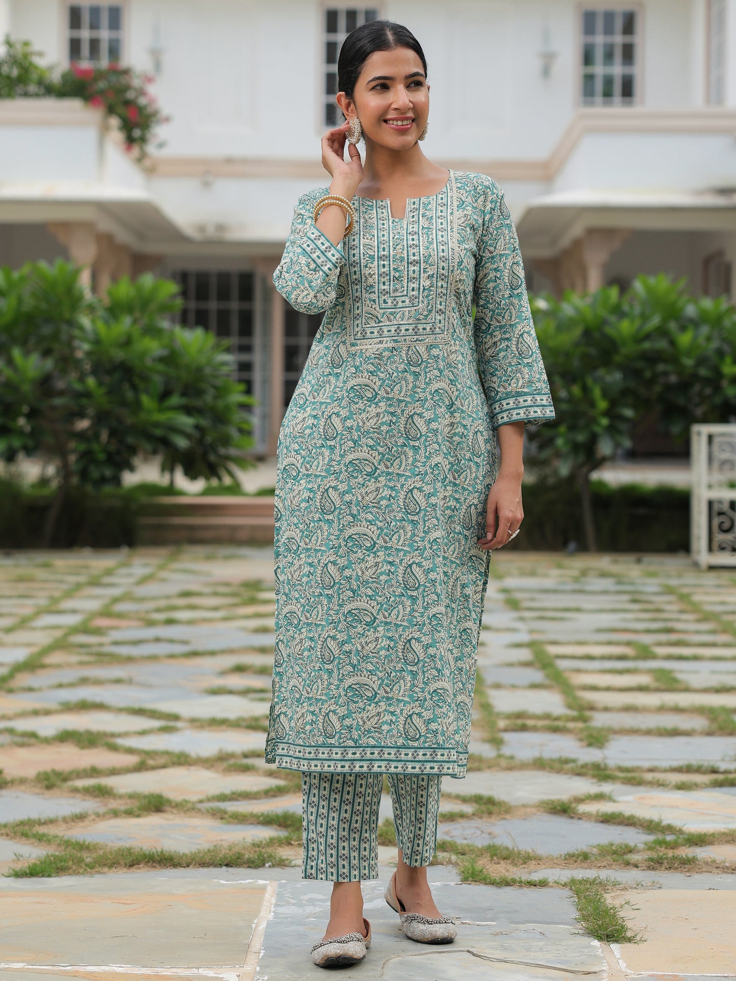 Soft Cotton Paisley Kurta