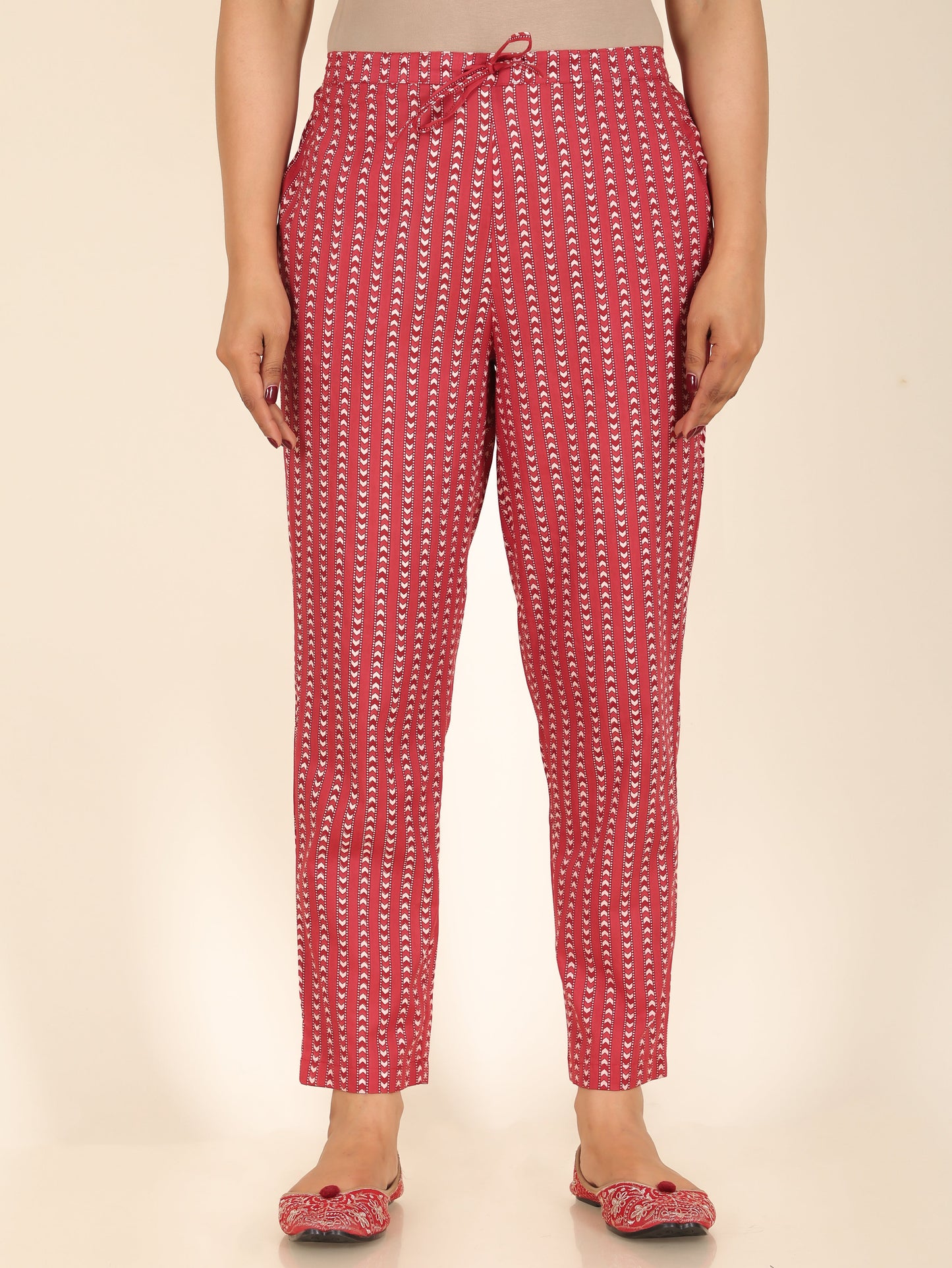 Soft Cotton Striped Pant