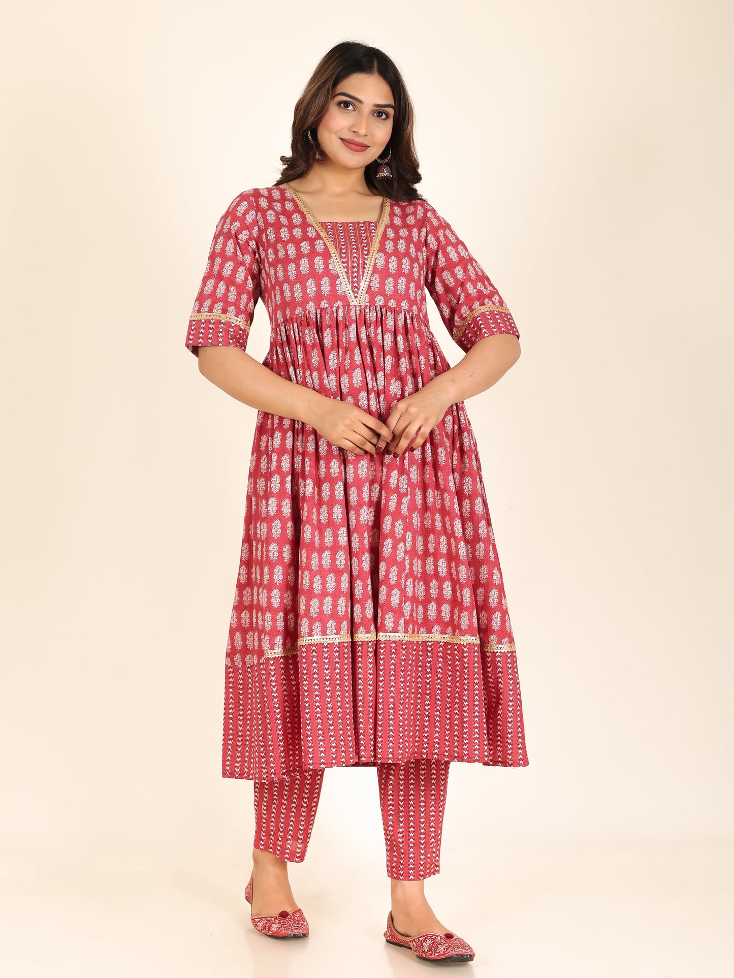 Soft Cotton Block Kurta