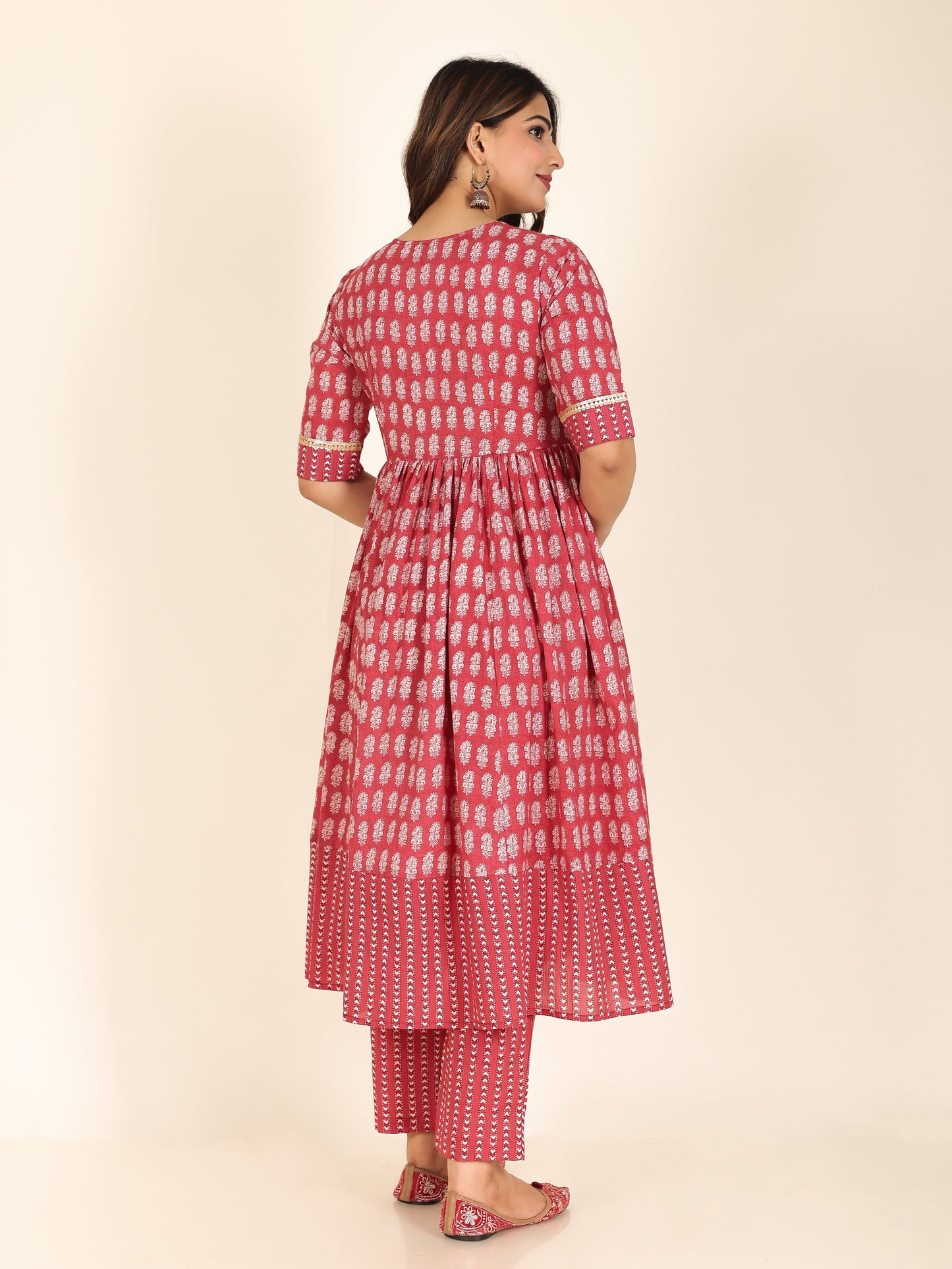 Soft Cotton Block Kurta