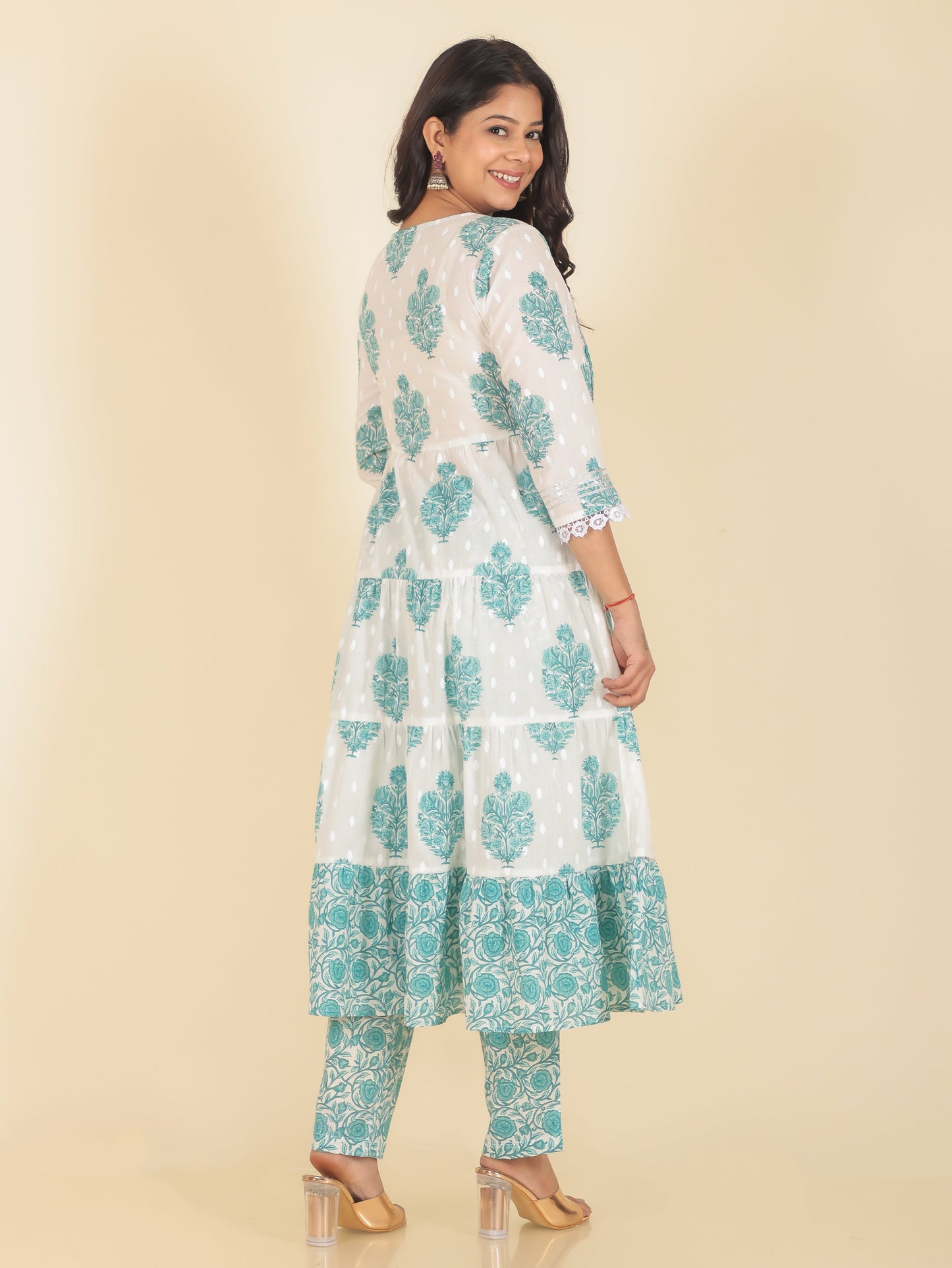 Soft Cotton Floral Kurta