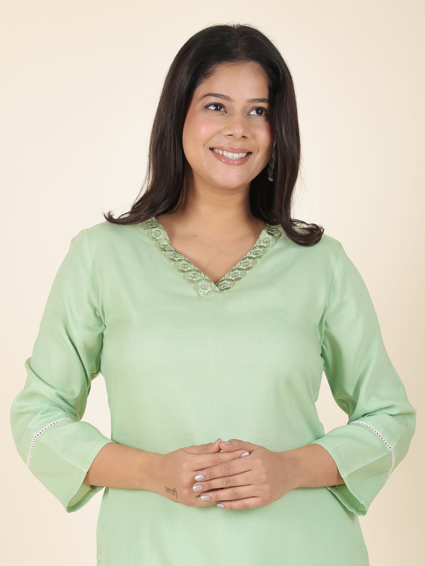 Rayon Solid Kurta