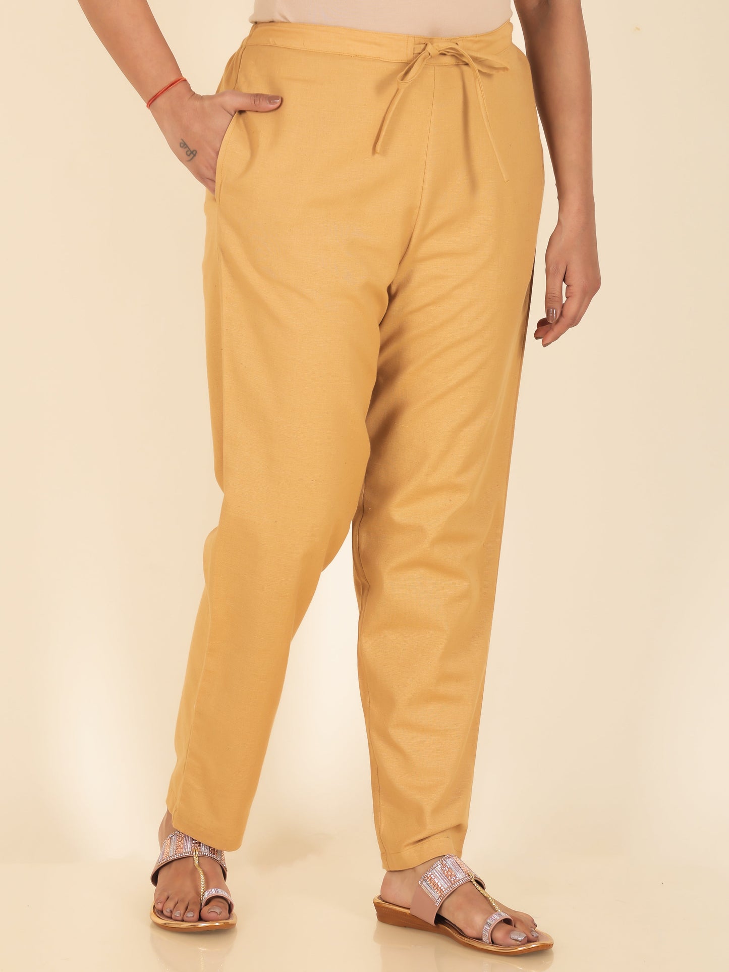 Linen Cotton Solid Pant