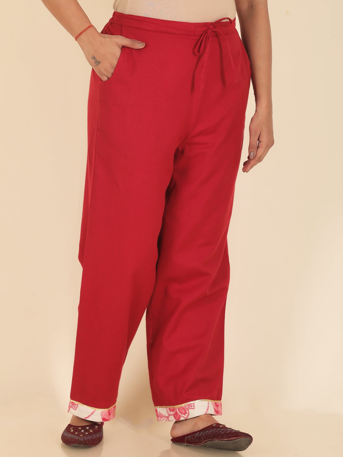 Linen Cotton Solid Pant