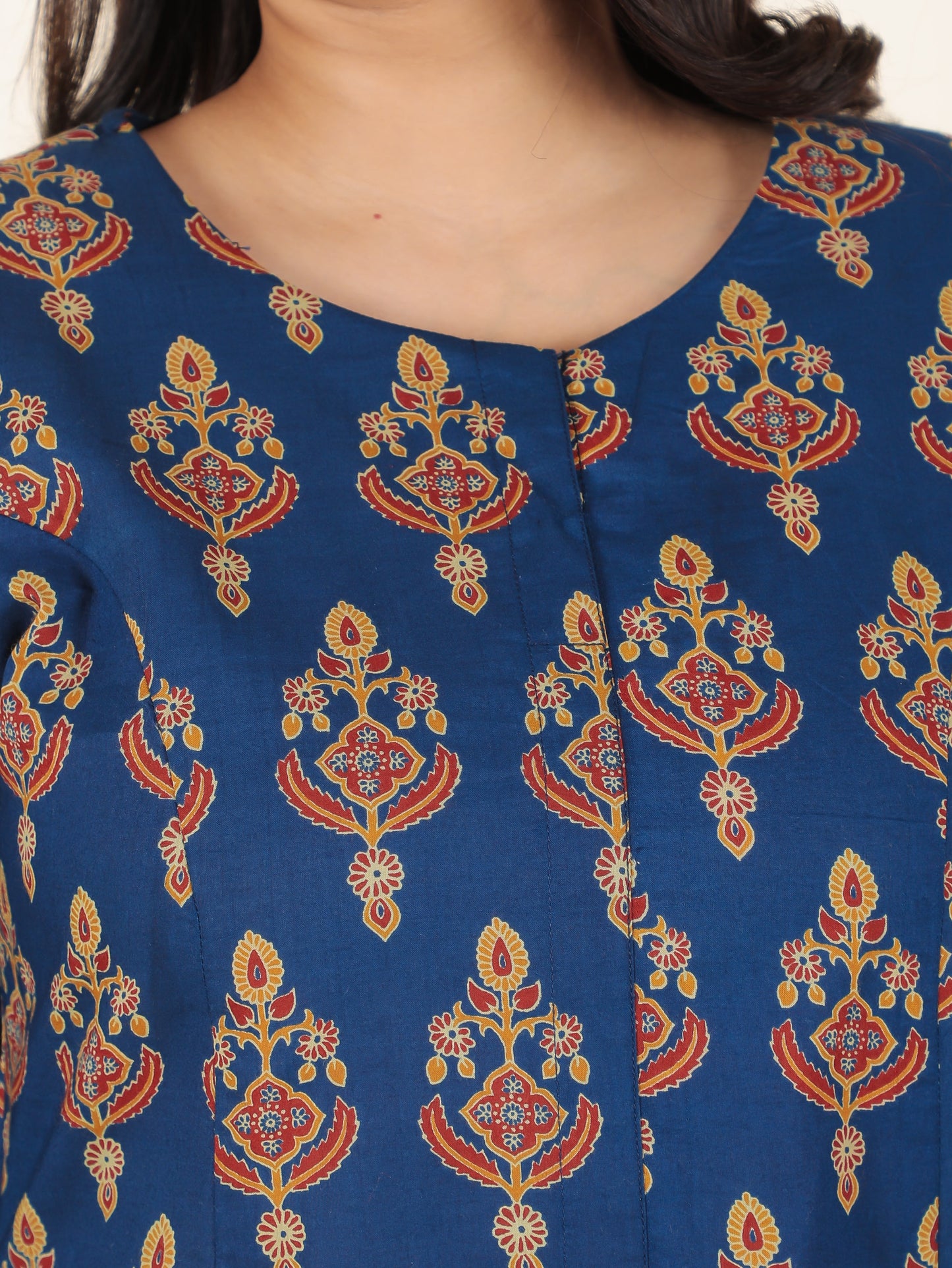 Soft Cotton Floral Kurta