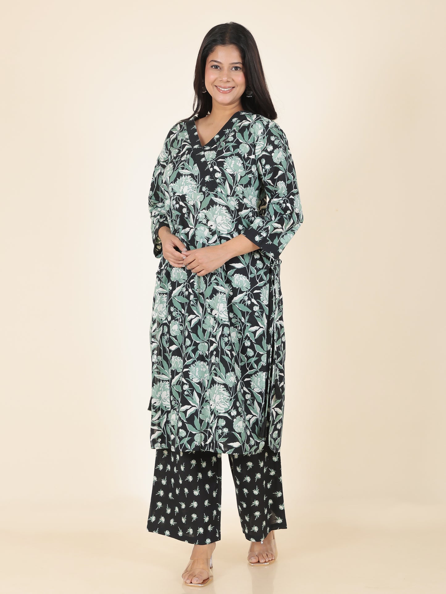 Soft Cotton Floral Kurta