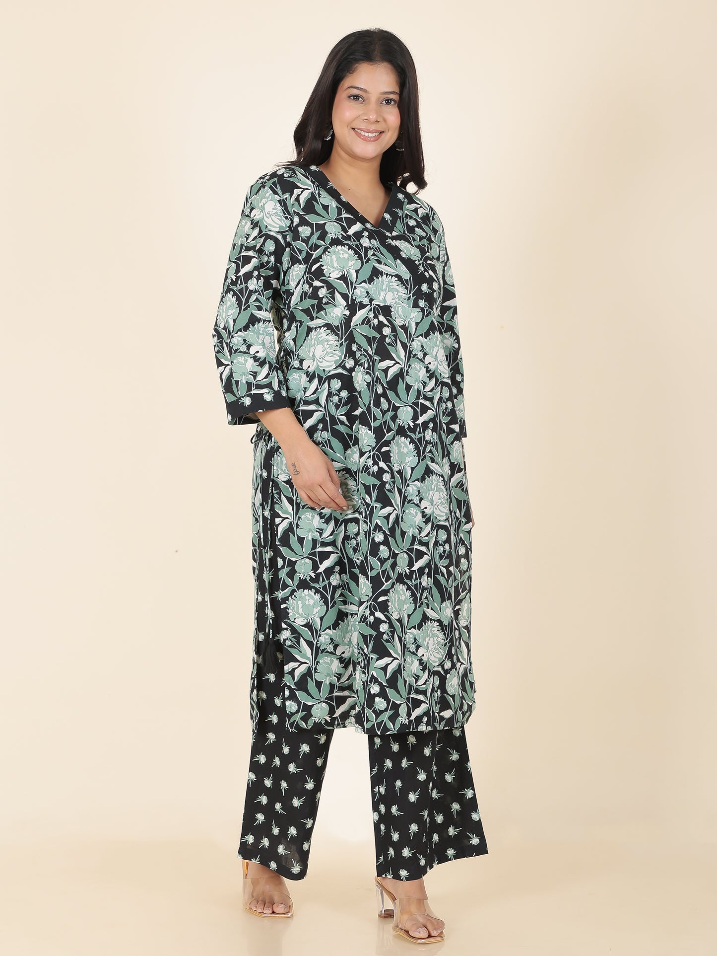 Soft Cotton Floral Kurta