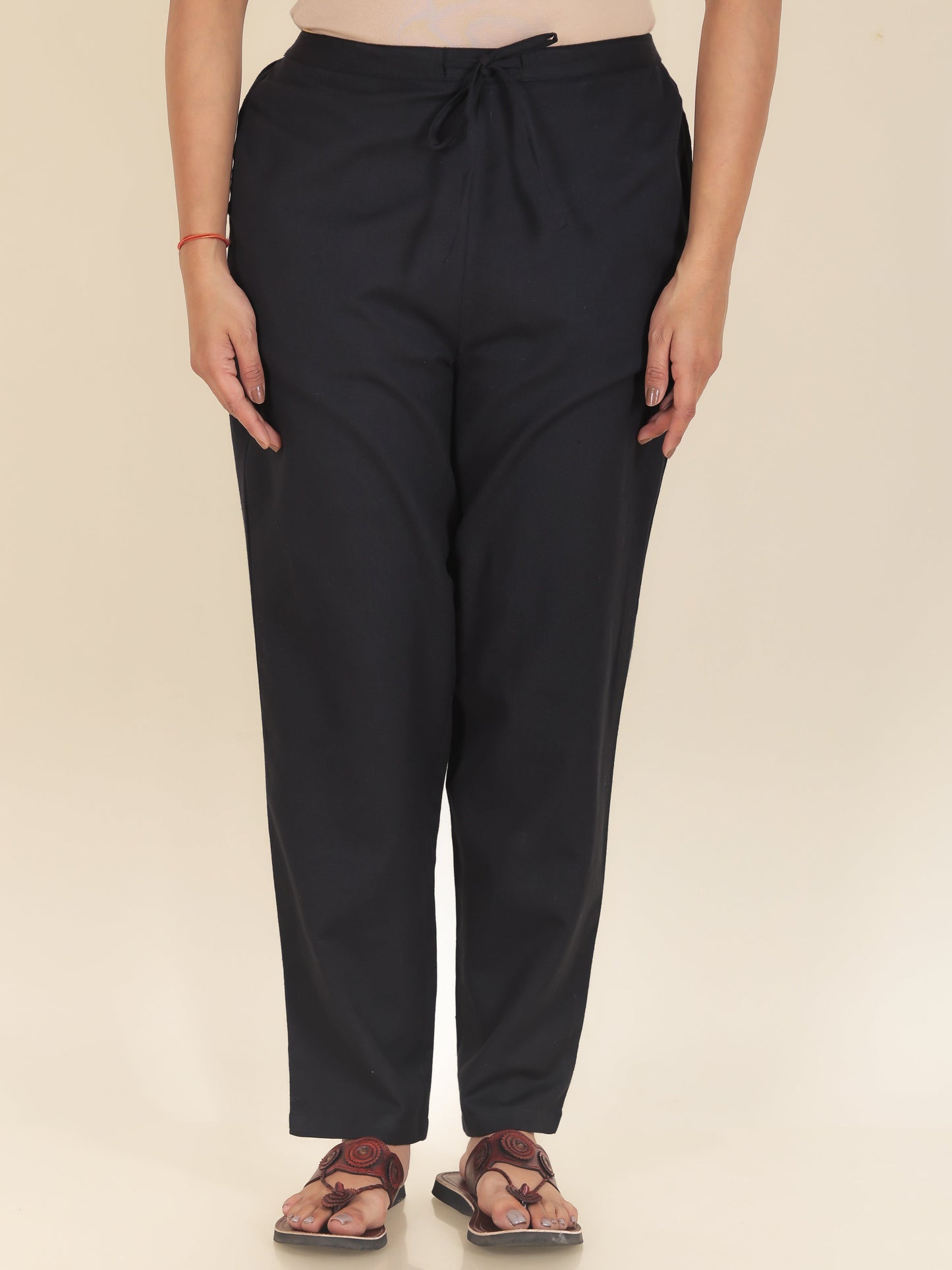 Linen Cotton Floral High Low Grey Kurta