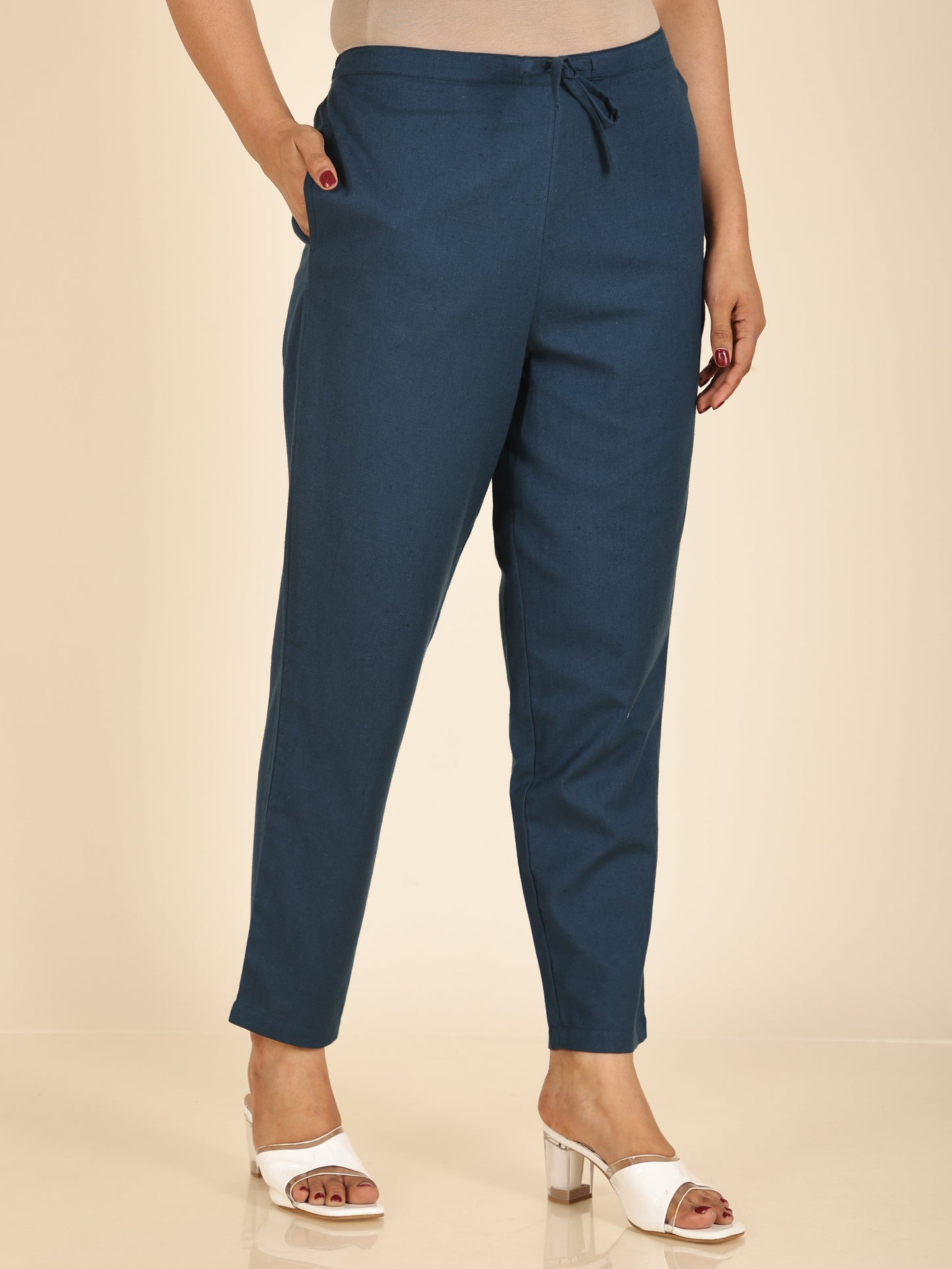 Linen Cotton Solid Pant