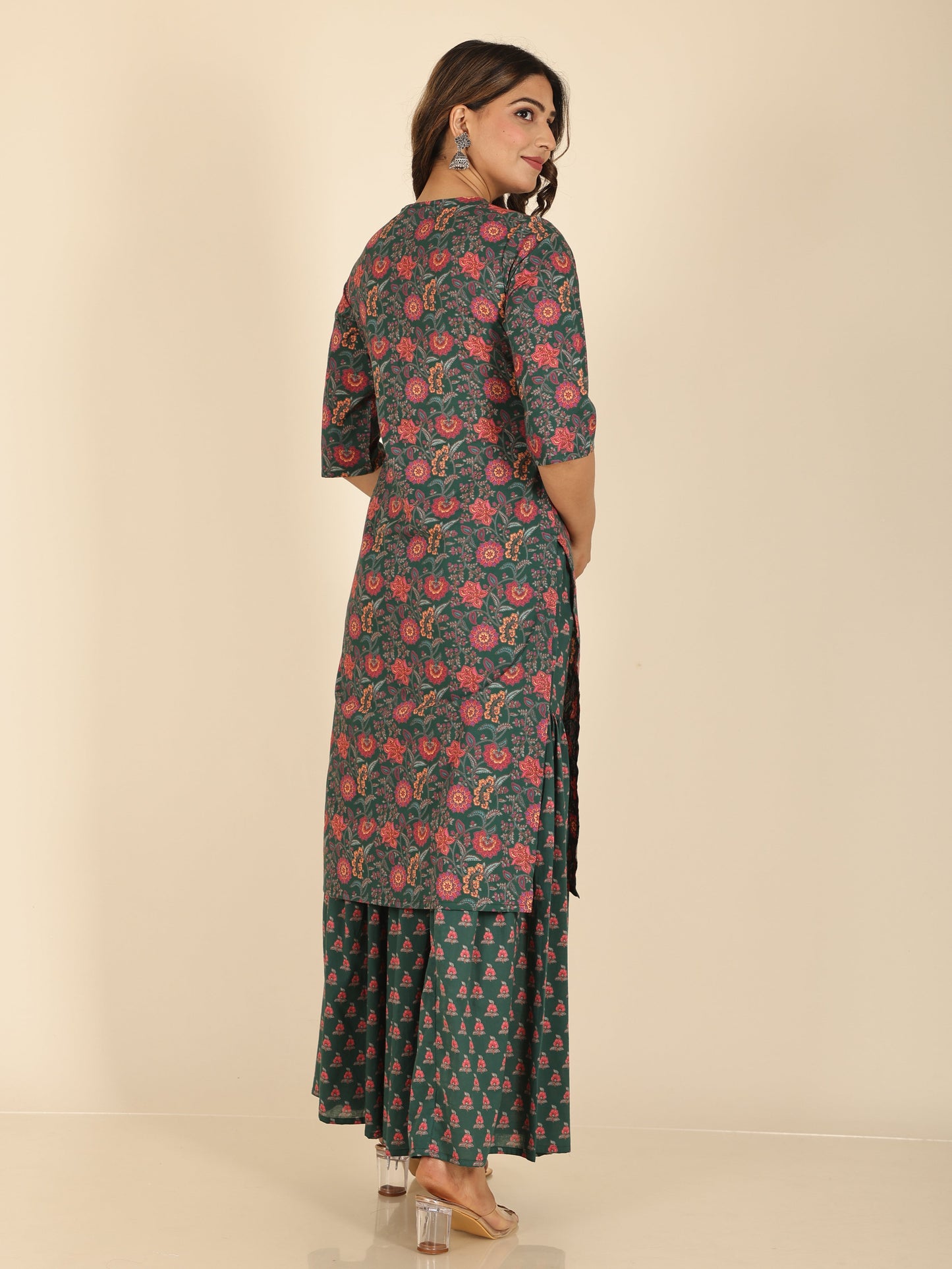 Soft Cotton Floral Kurta