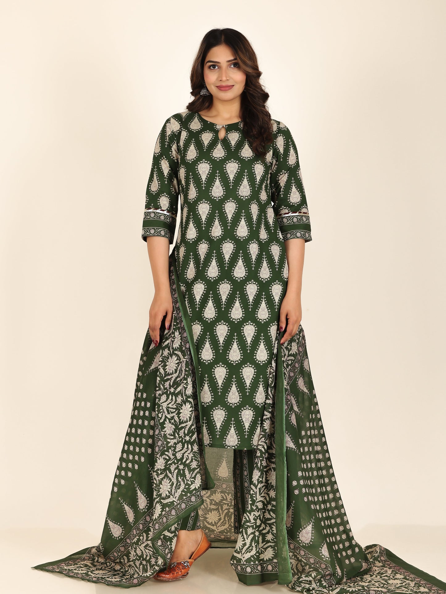 Soft Cotton Floral Kurta