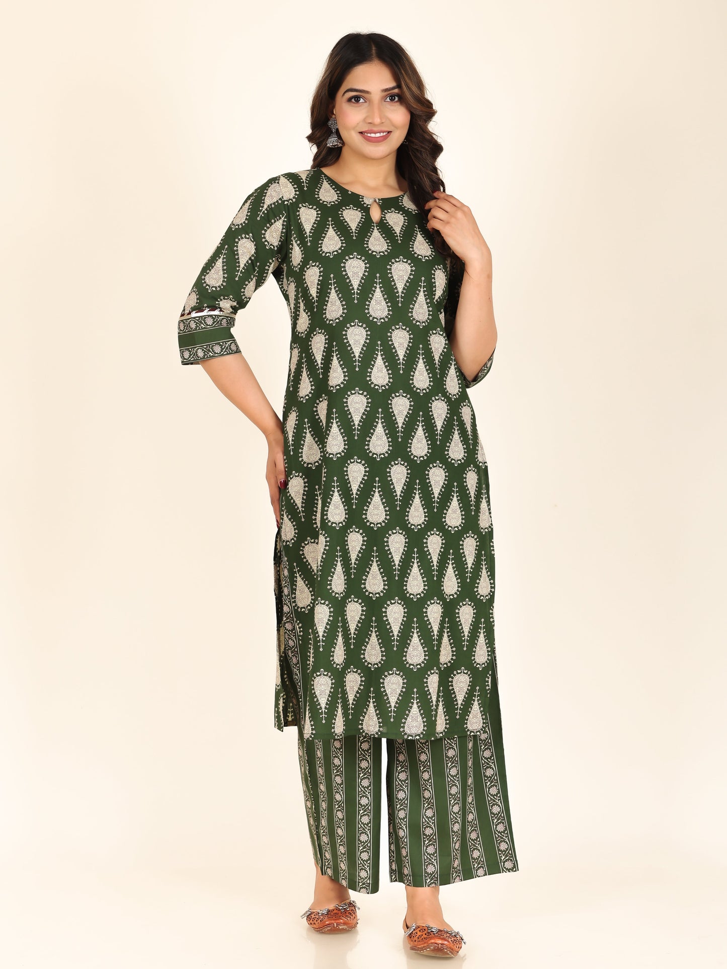 Soft Cotton Floral Kurta