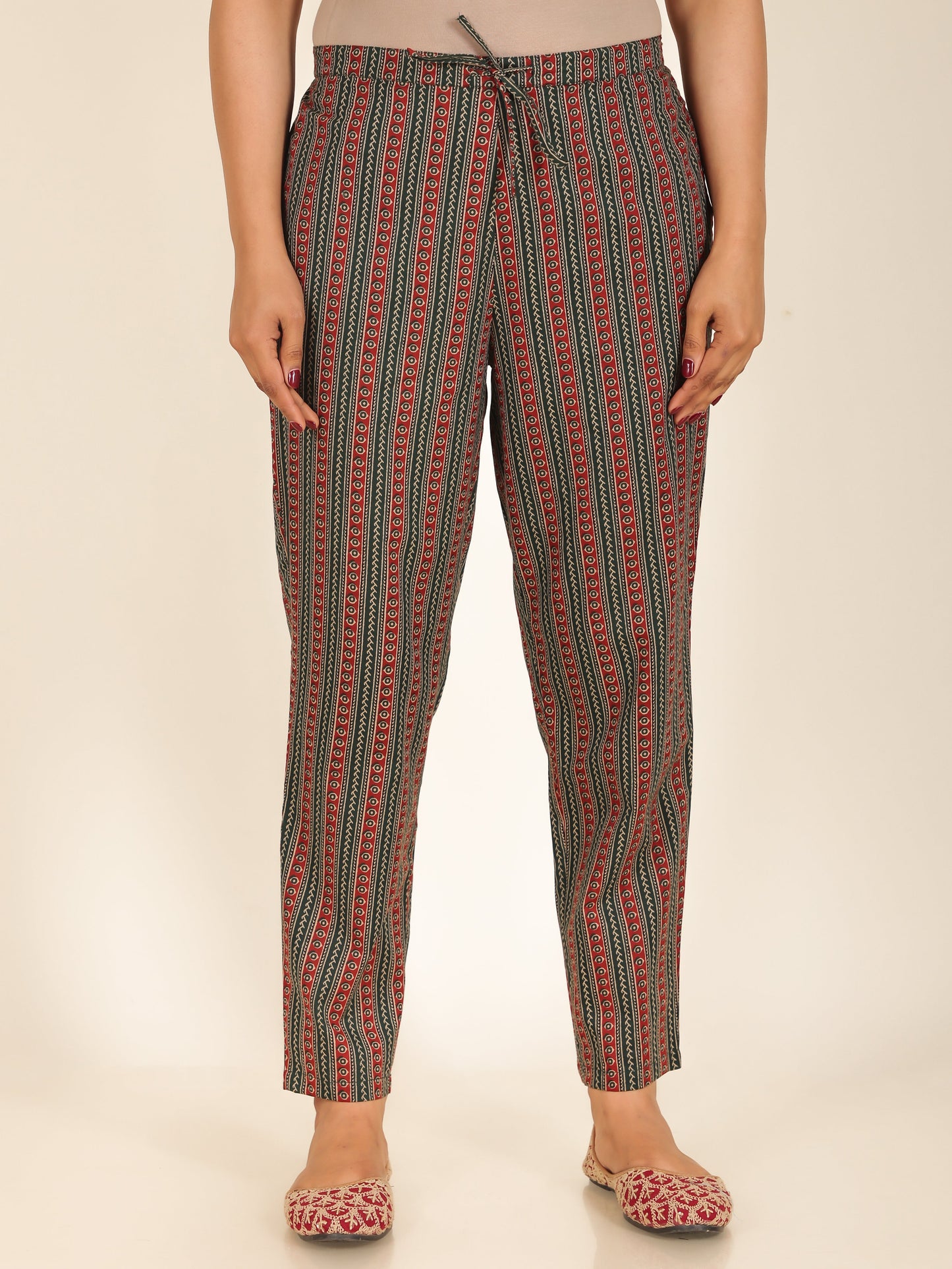 Soft Cotton Striped Pant