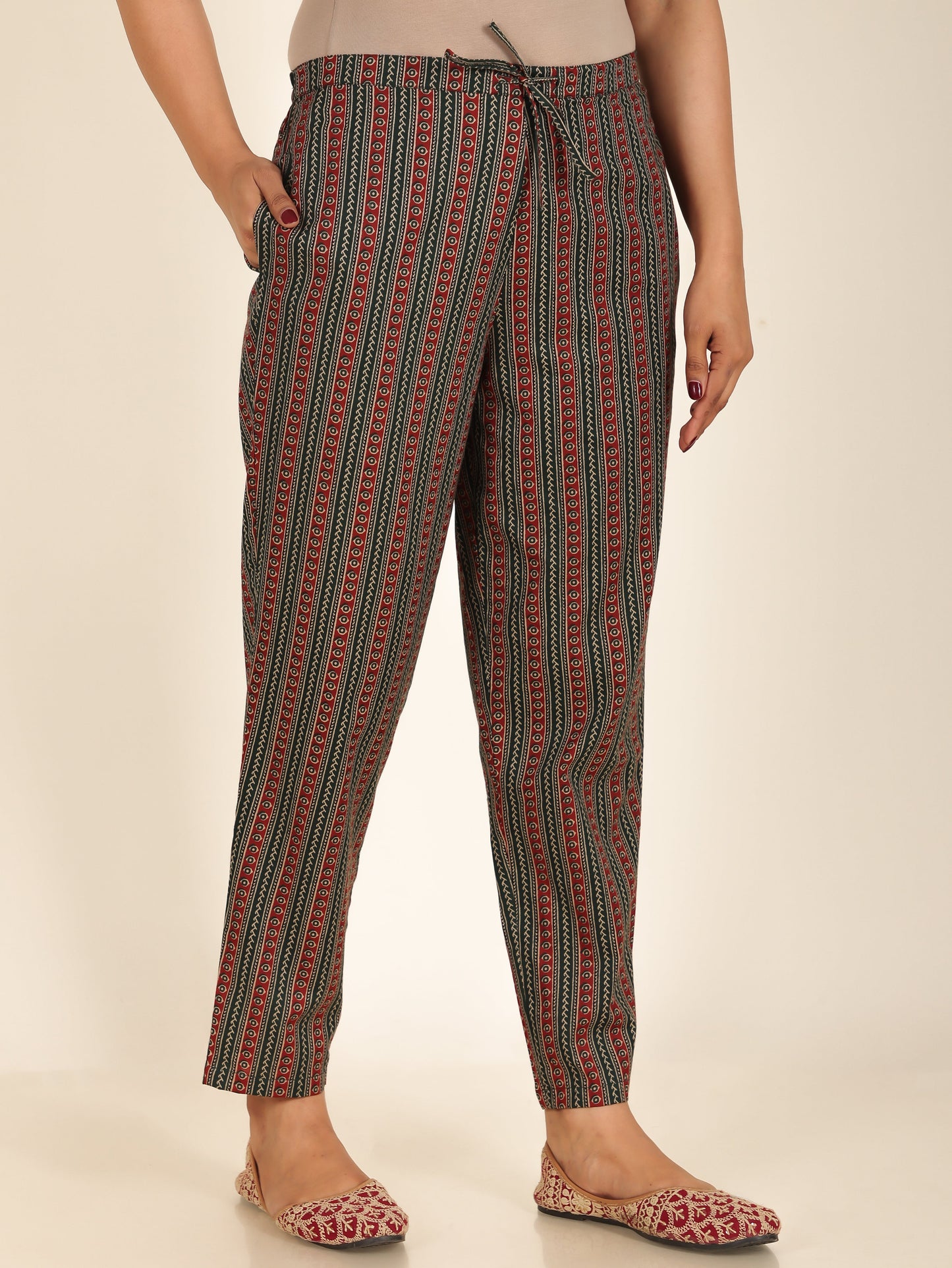 Soft Cotton Striped Pant