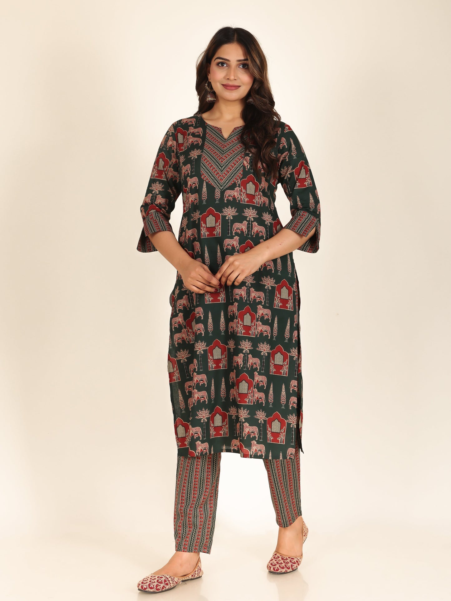 Soft Cotton Abstract Kurta