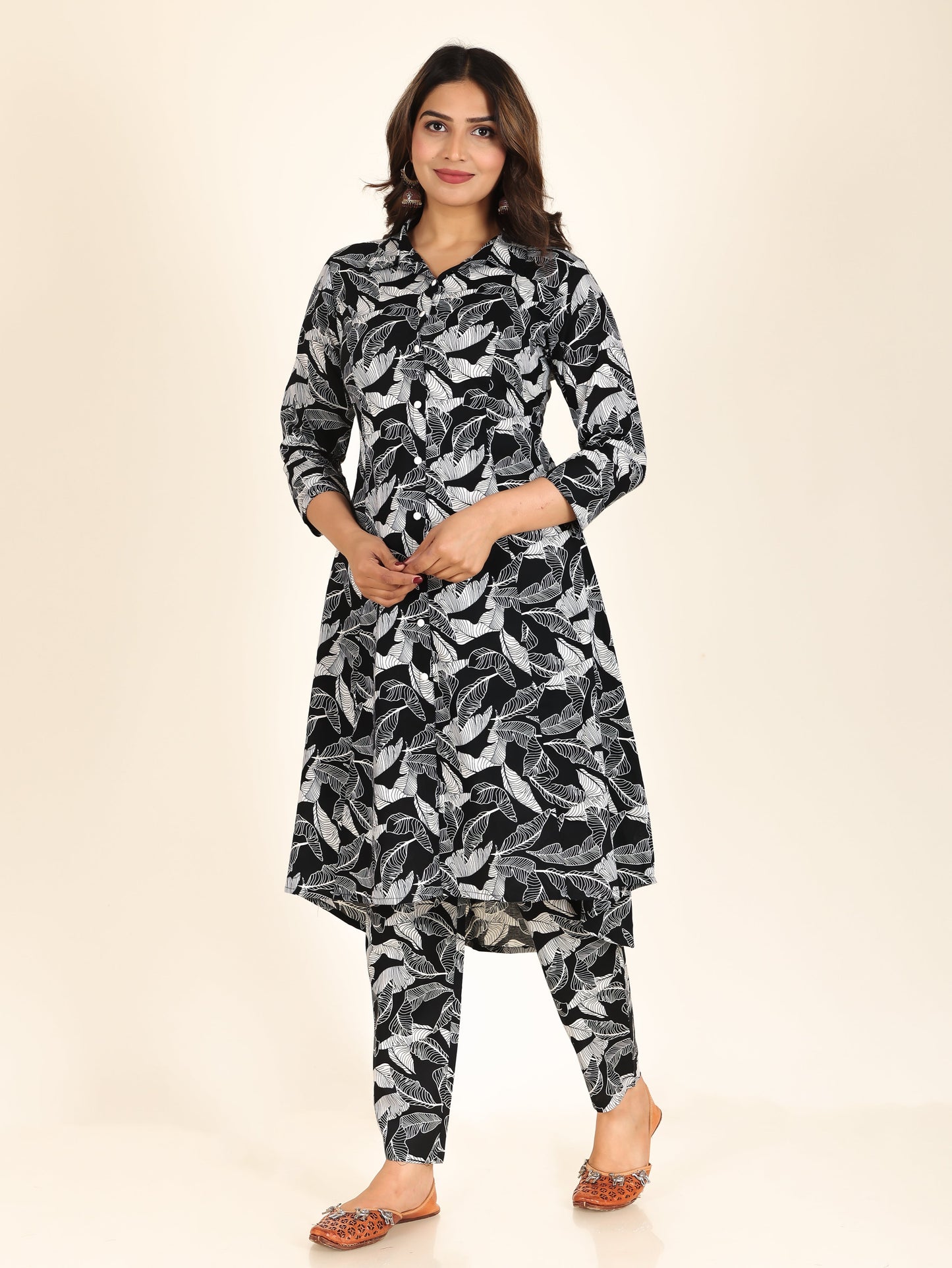 Soft Cotton Foliage Kurta