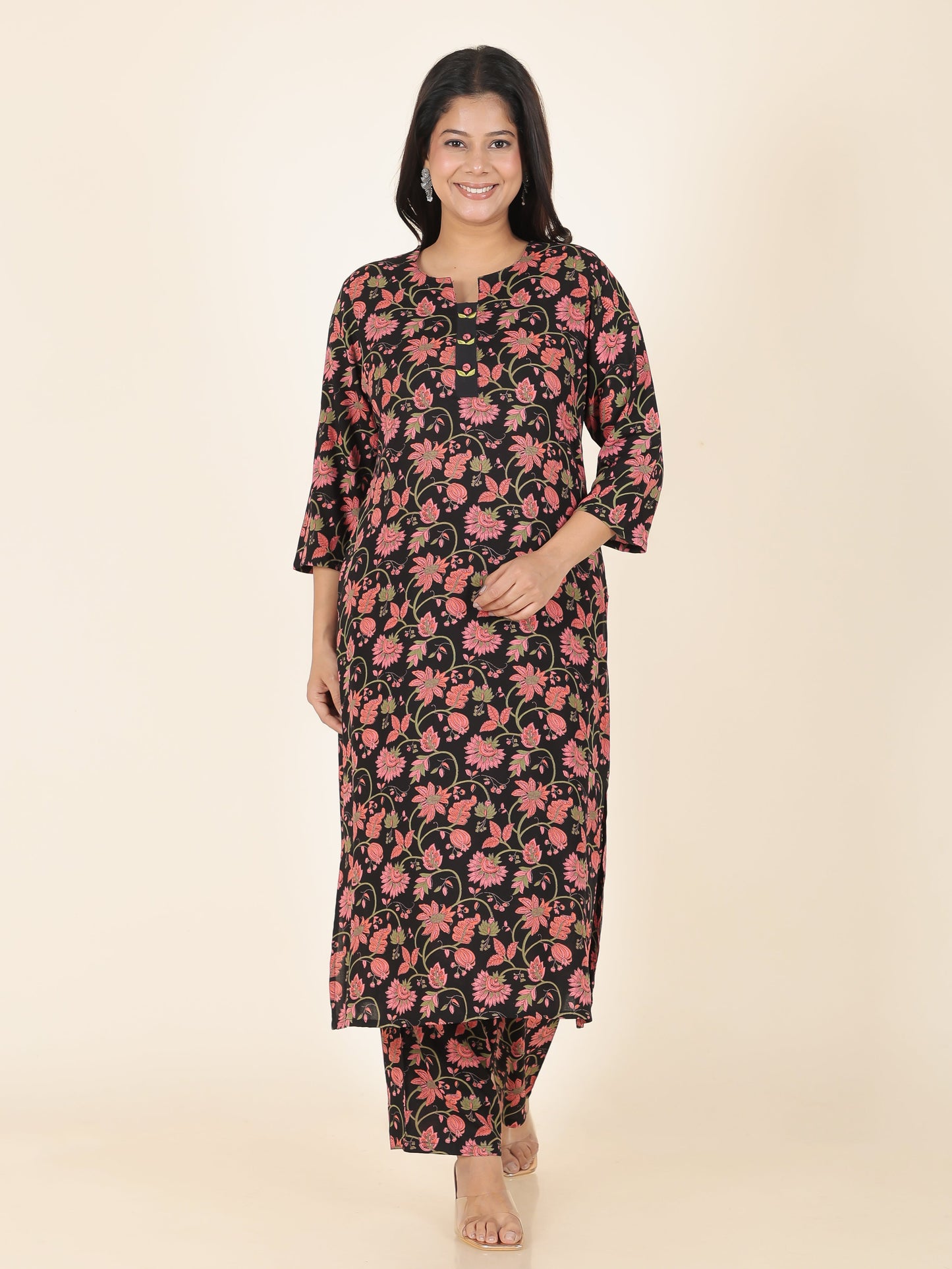 Rayon Floral Kurta