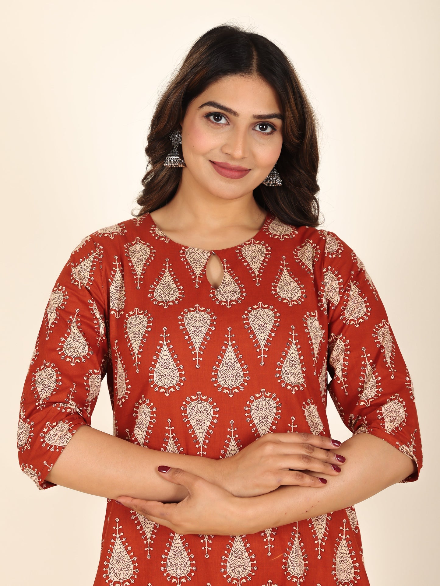 Soft Cotton Floral Kurta