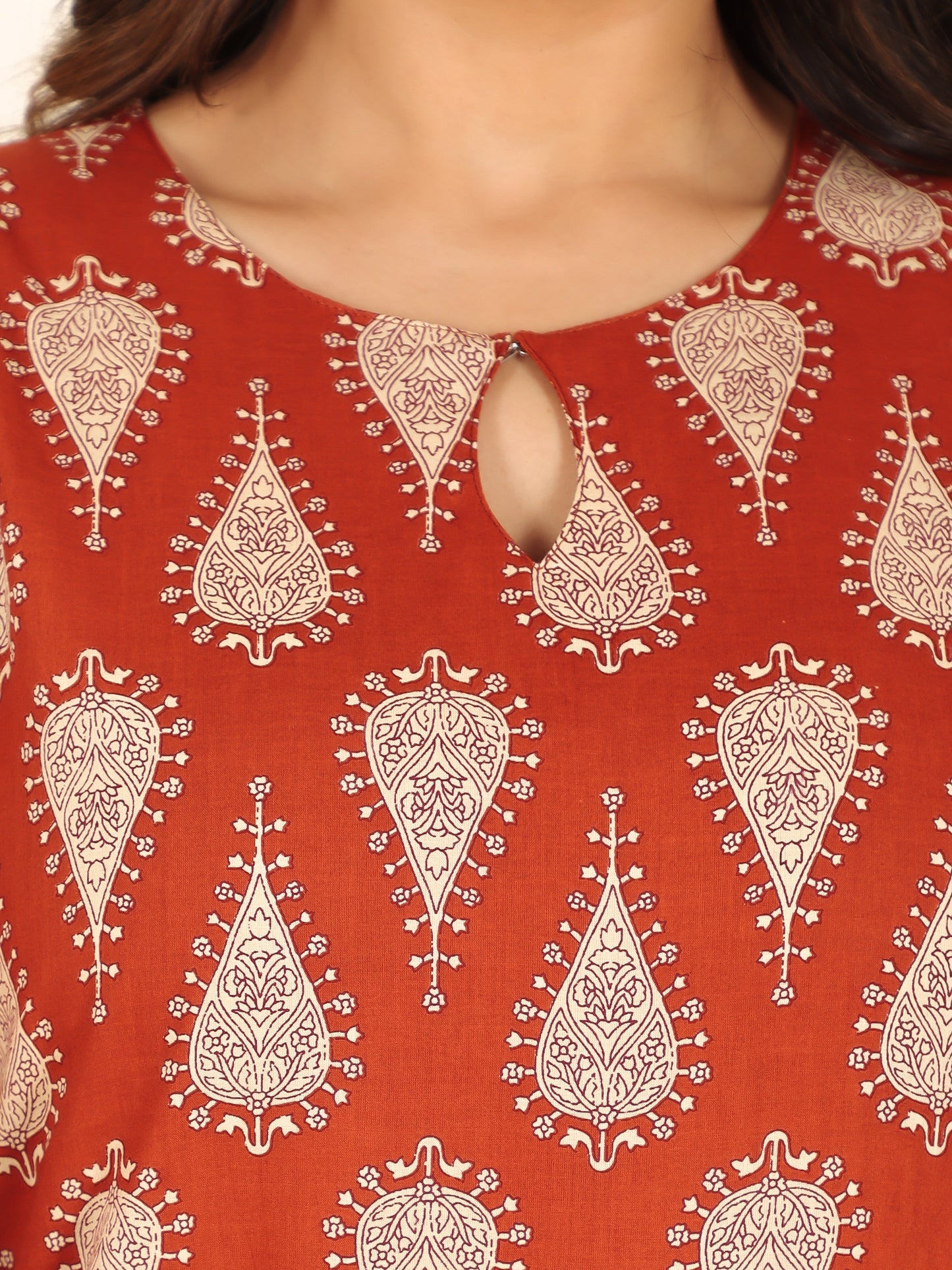 Soft Cotton Floral Kurta