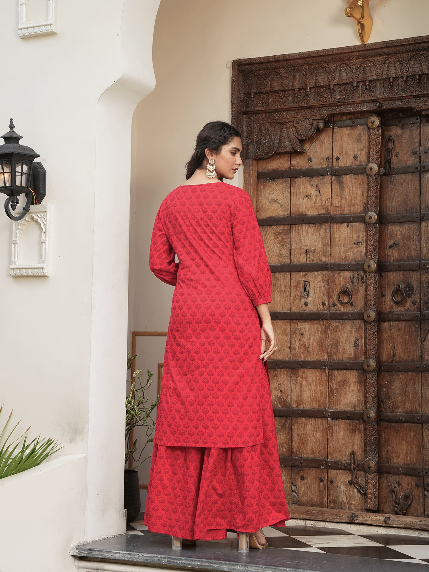 Soft Cotton Floral Kurta