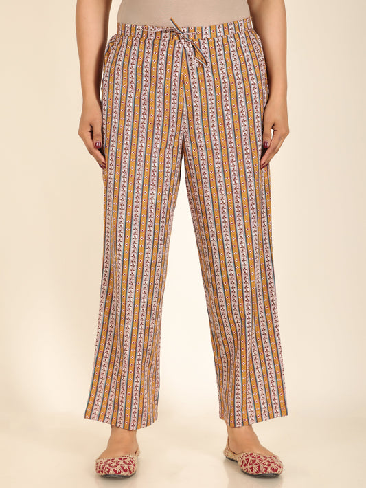 Soft Cotton Striped Pant