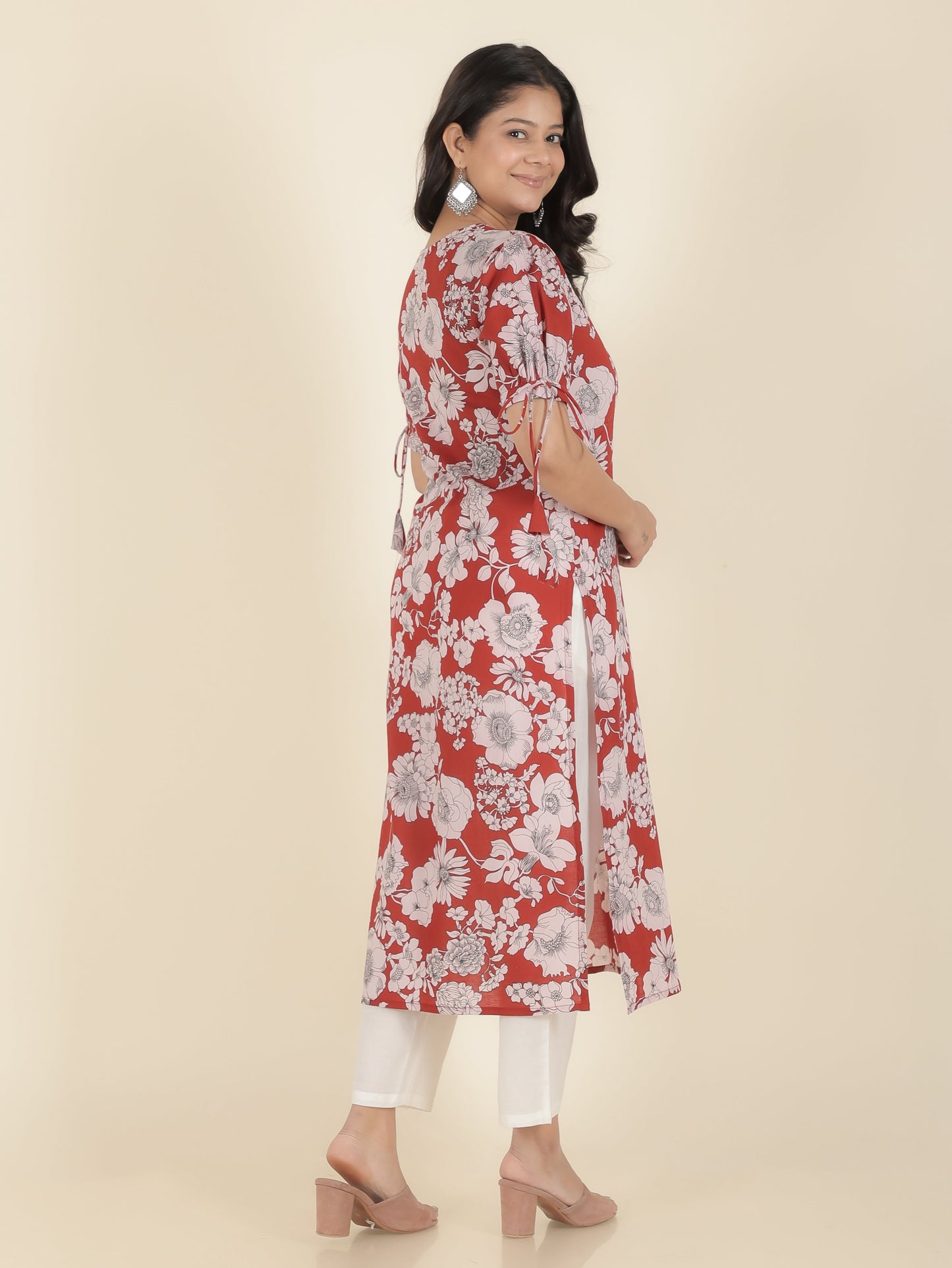 Soft Cotton Floral Kurta