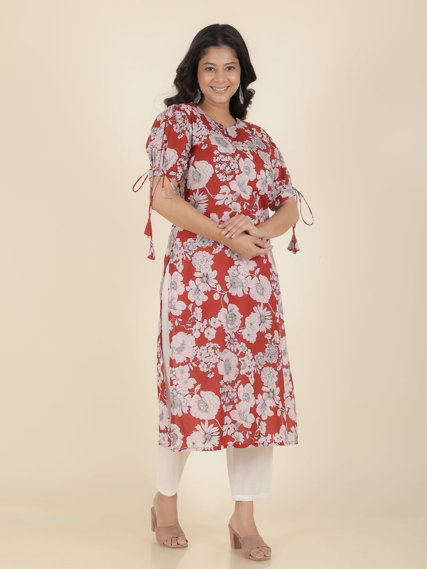 Soft Cotton Floral Kurta