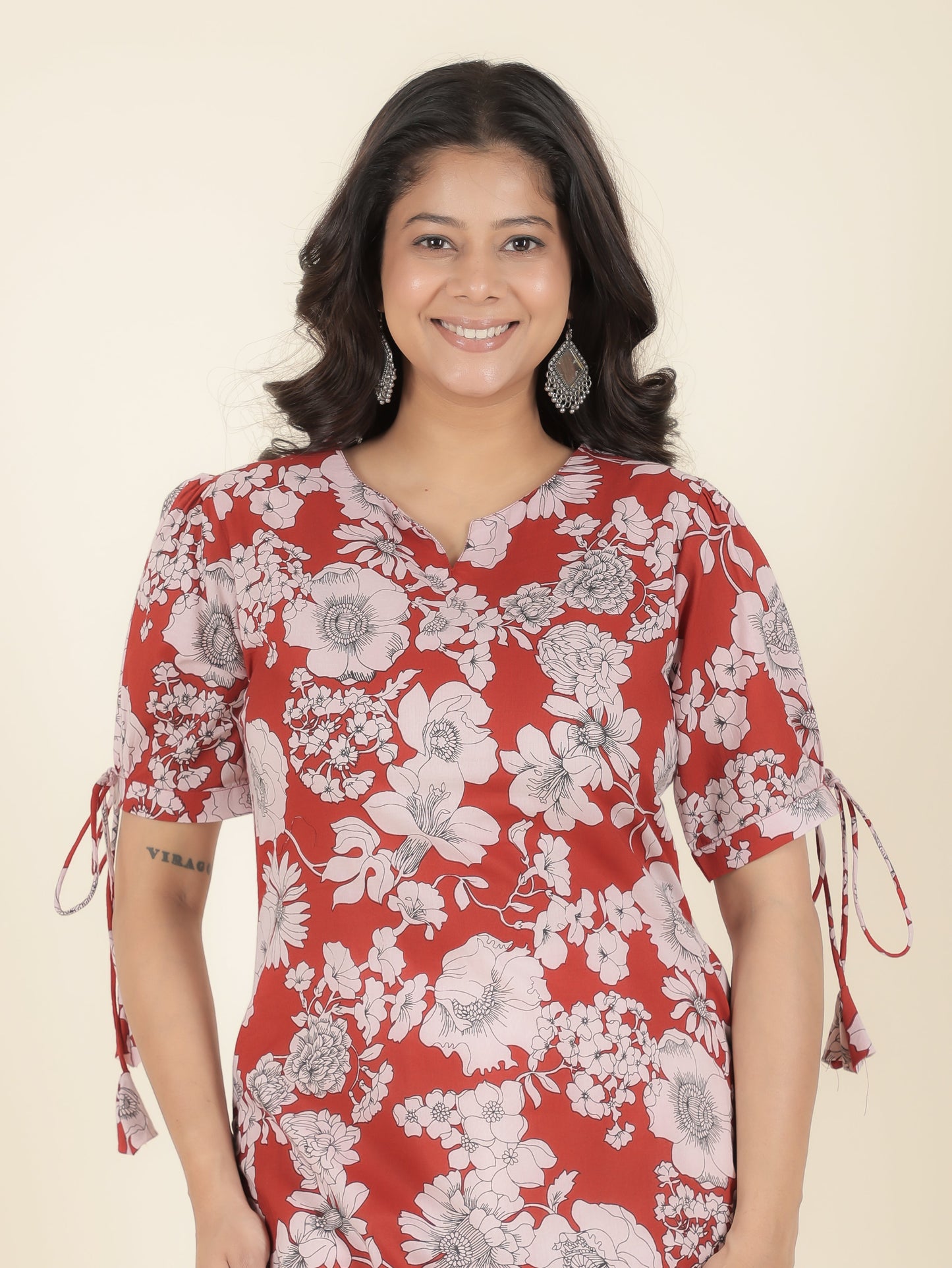 Soft Cotton Floral Kurta