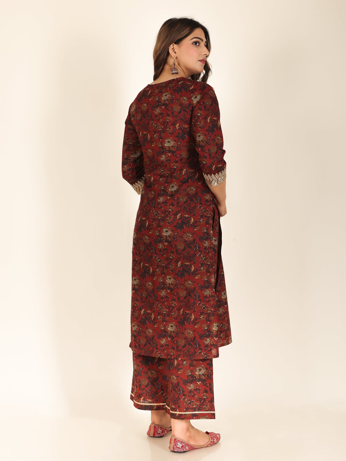 Soft Cotton Floral Kurta