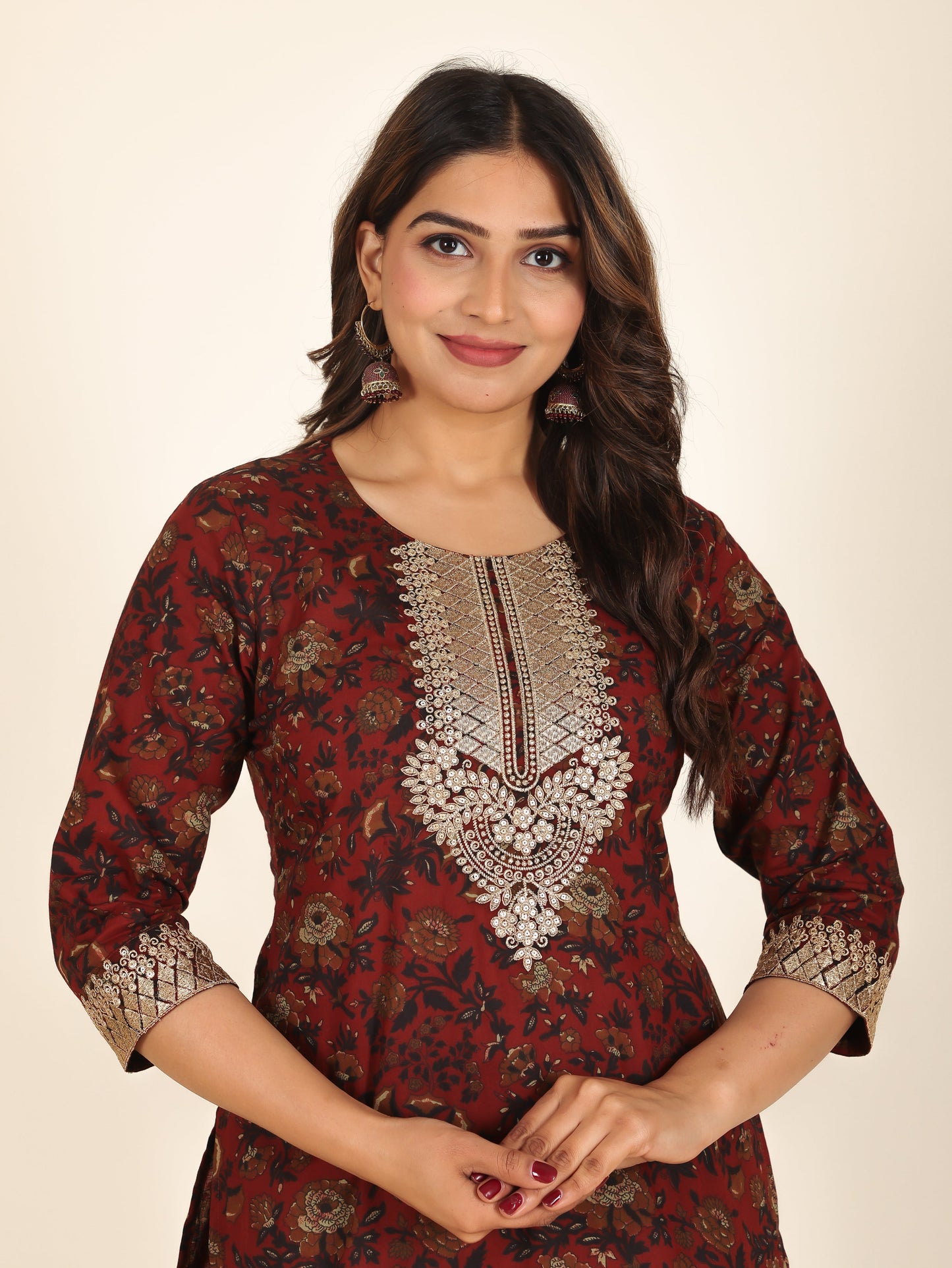 Soft Cotton Floral Kurta