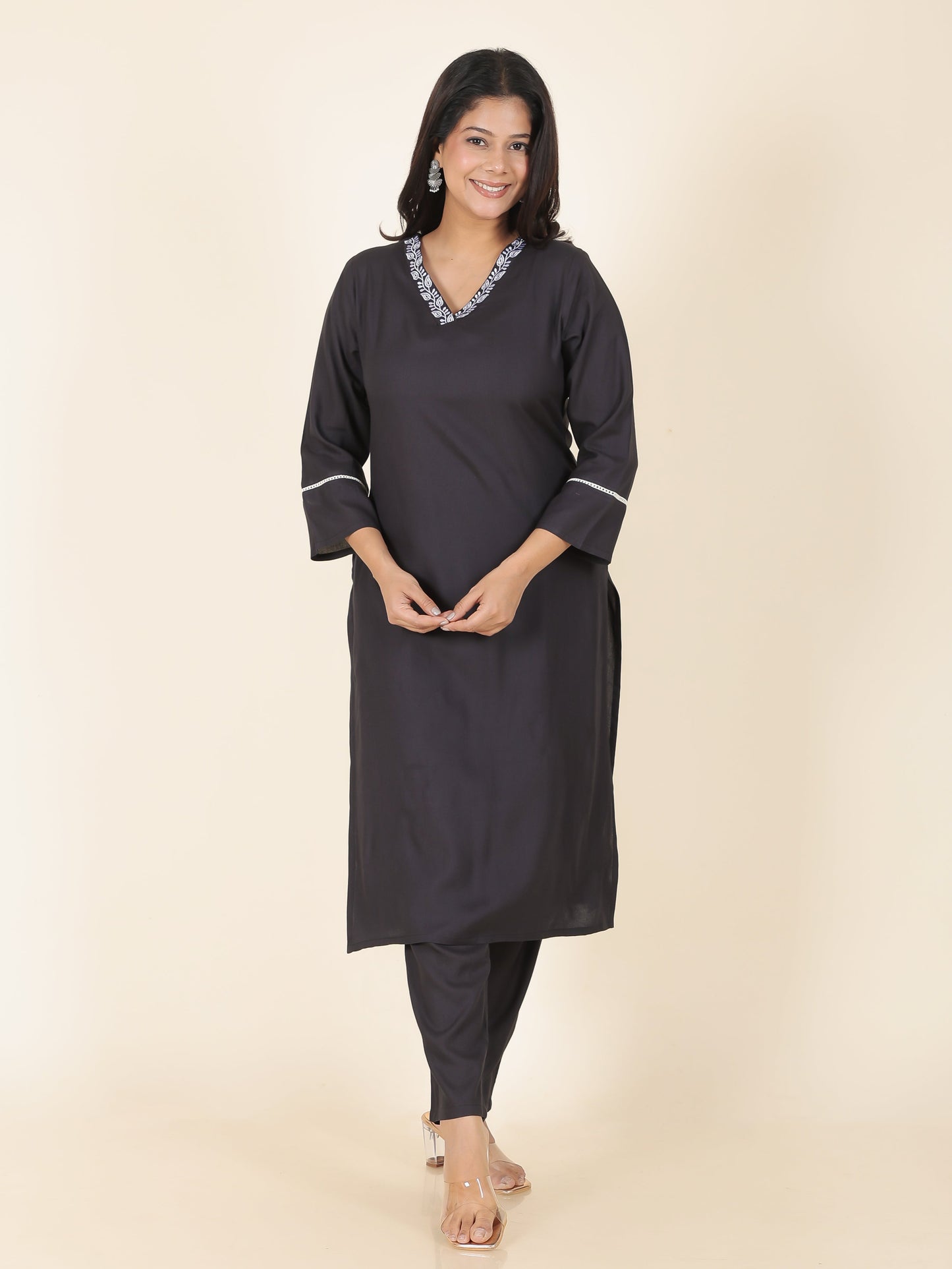 Rayon Solid Kurta