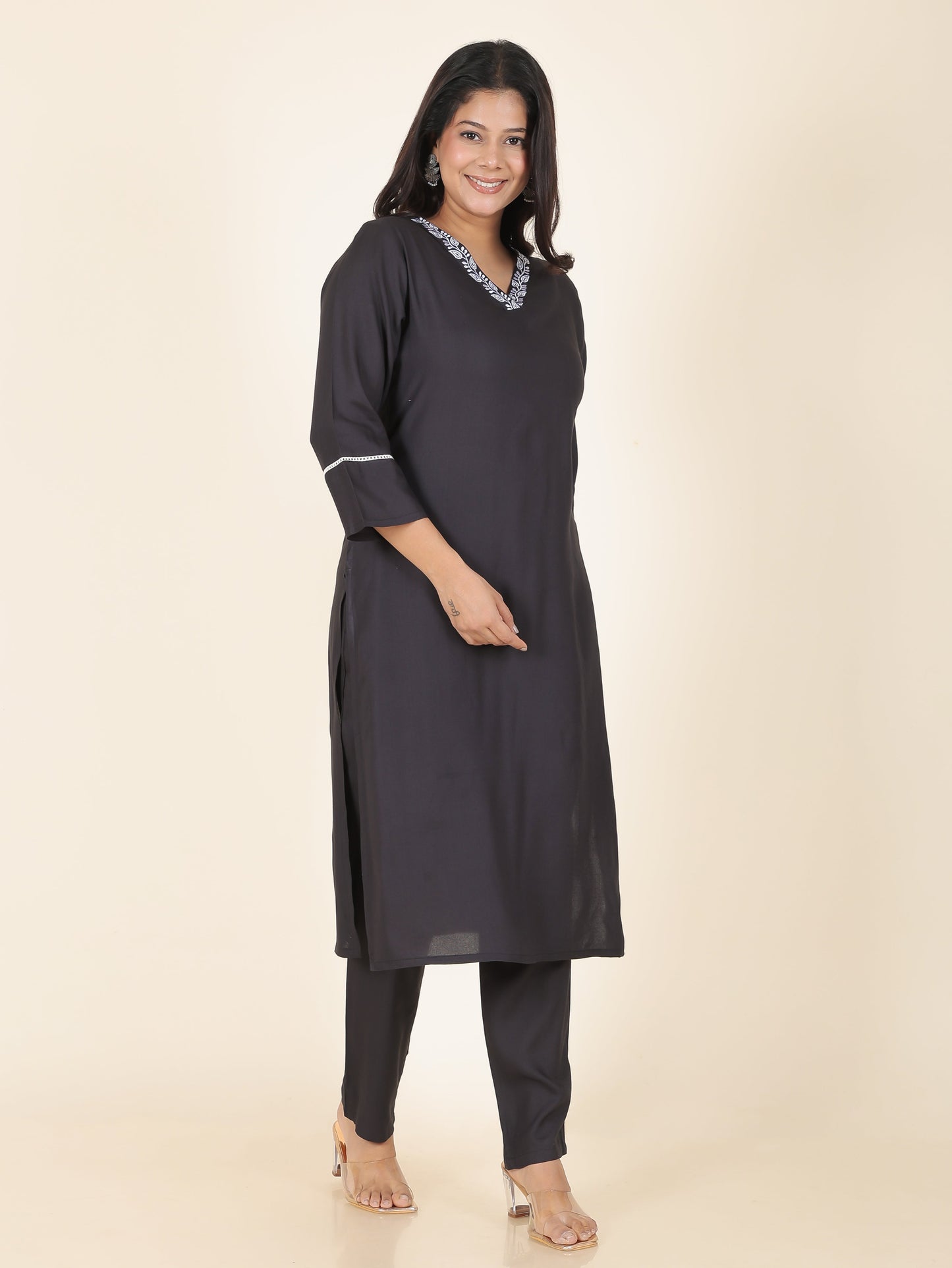 Rayon Solid Kurta