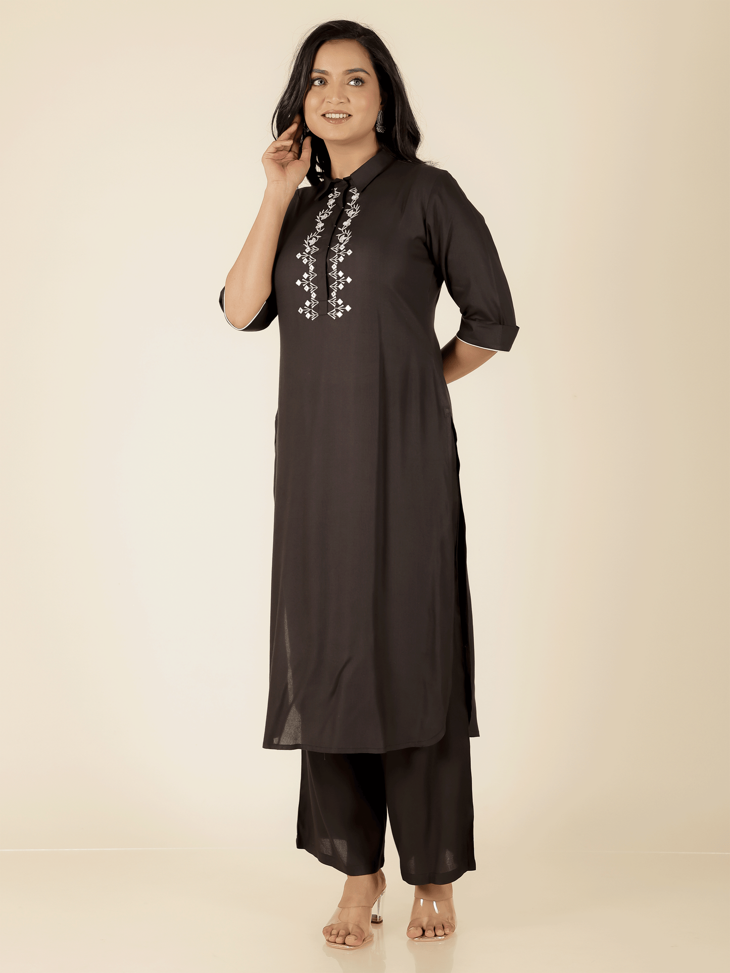 Rayon Solid Kurta