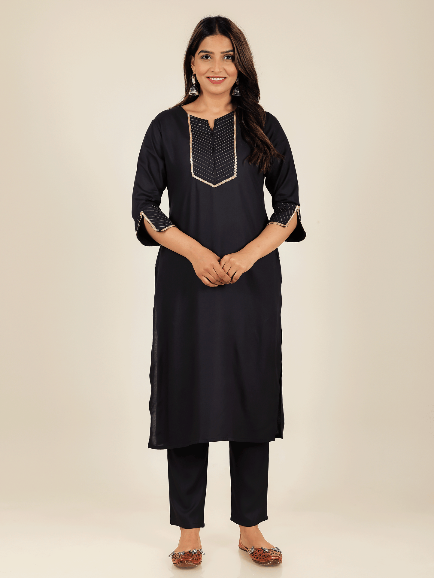 Rayon Solid Kurta